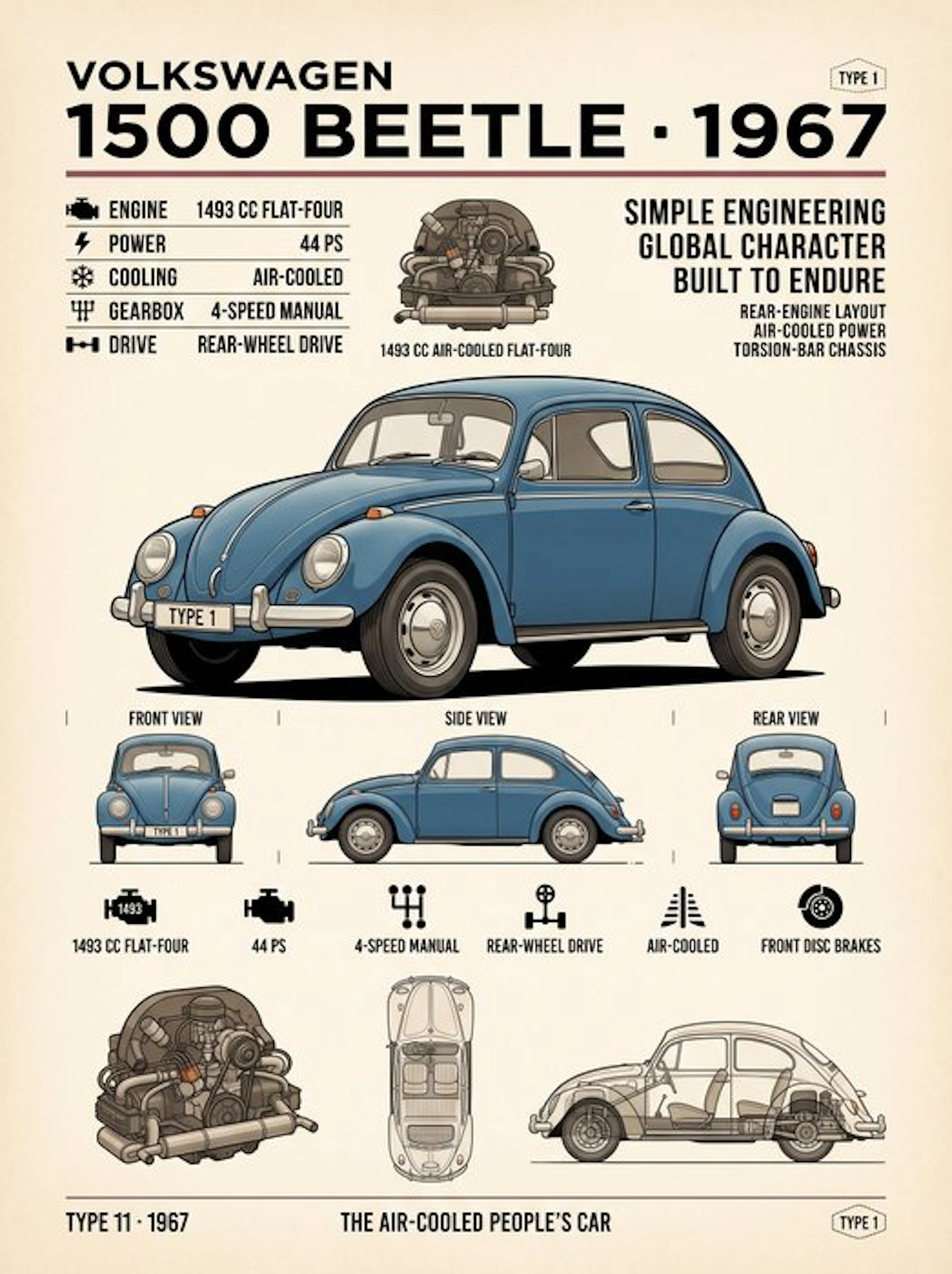 Shmidt.Art - Volkswagen - Volkswagen 1500 Beetle · 1967 - 1960s