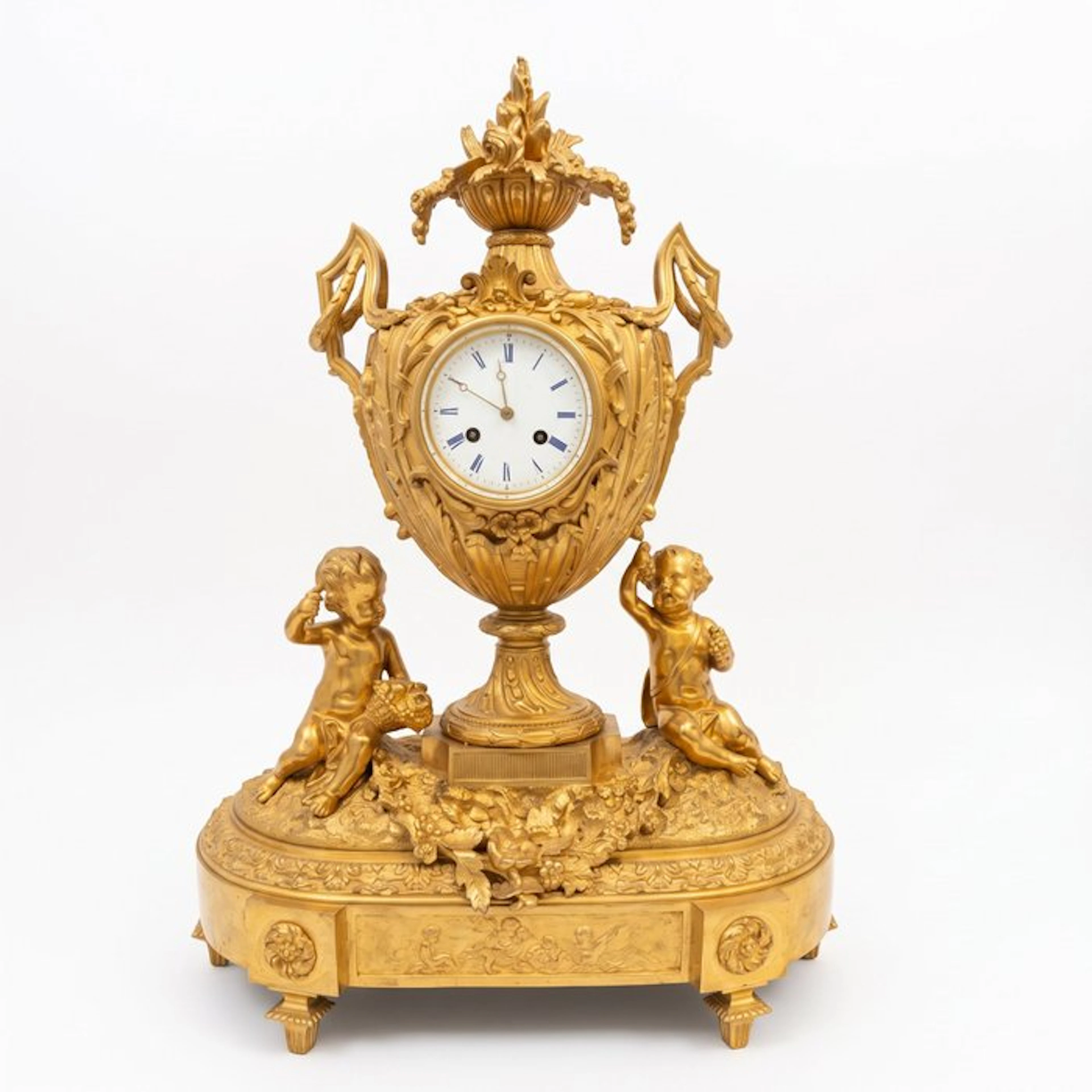 Table clock Louis XVI Style - Gilt bronze - 1850-1900...