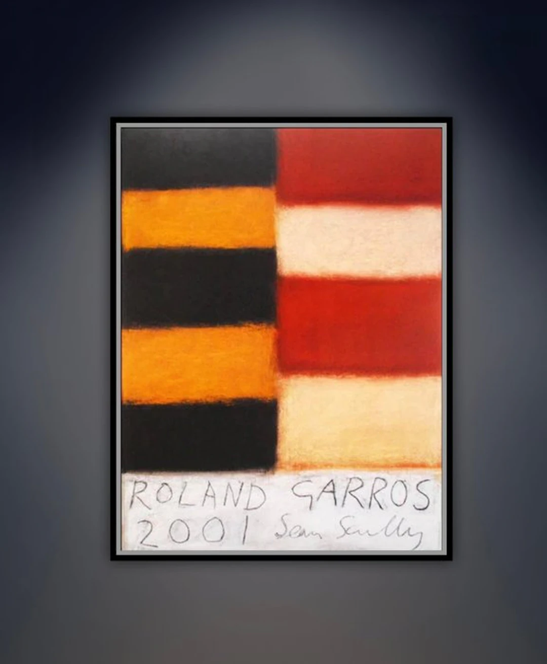 Sean Scully - “Roland Garros, 2001”. Gesigneerd in de plaat. - 2000s