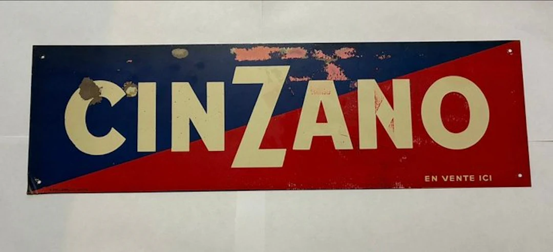 H.Philippault - CINZANO - H.Philippault - Advertising sign - Metal