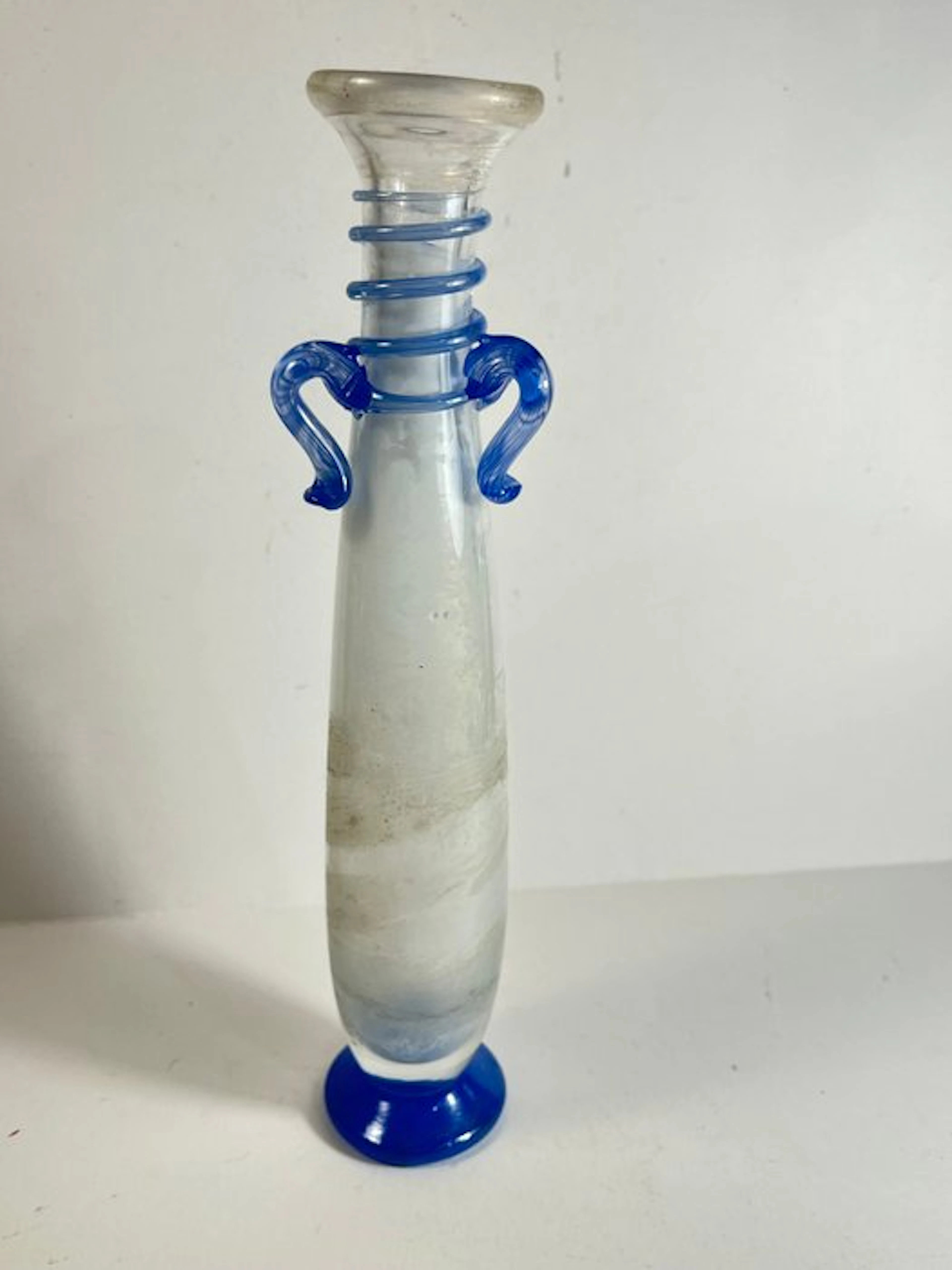 Single-flower vase - Murano glass, opalescent - Idria/ amphora "excavation"