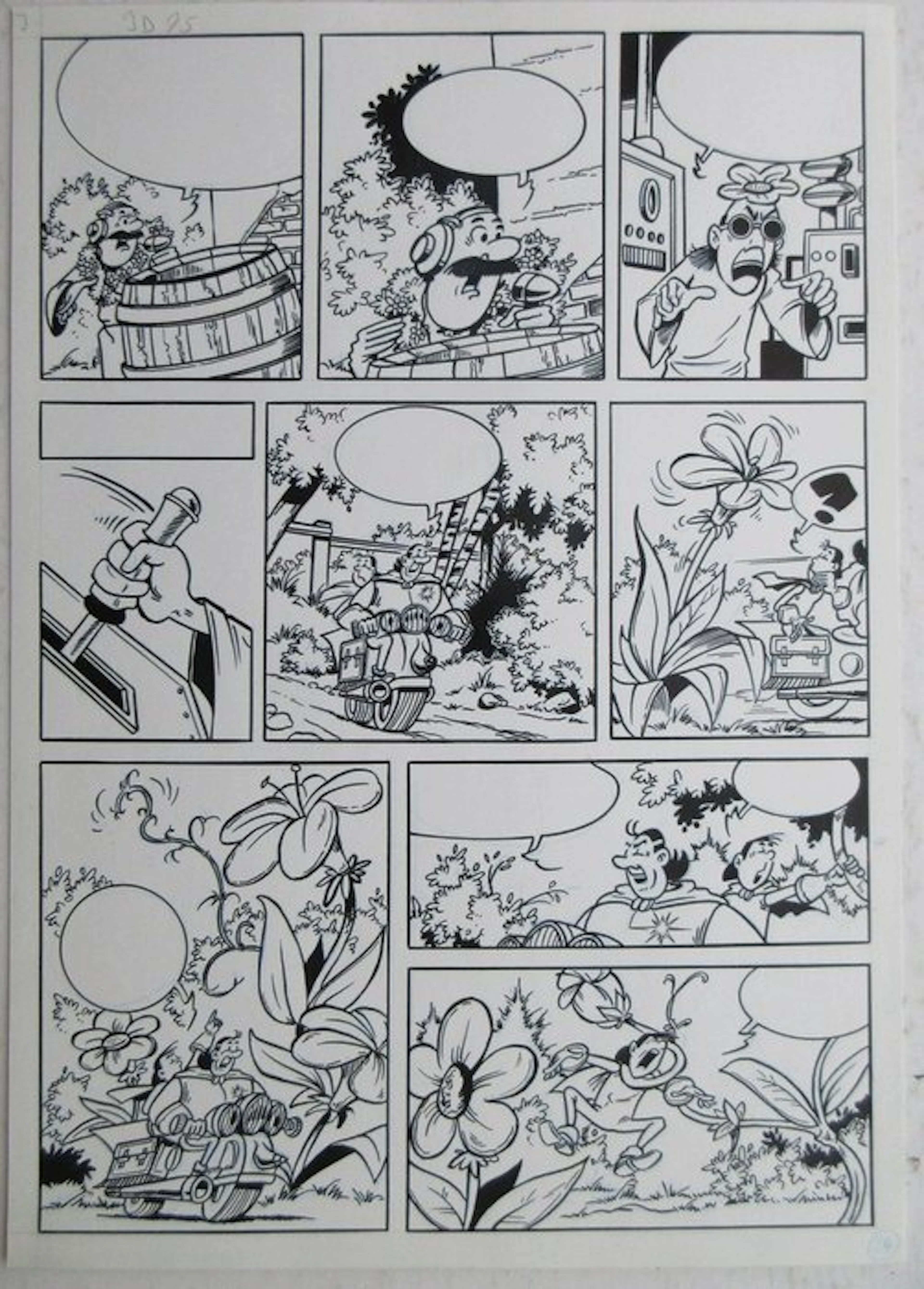 Studio Vandersteen - 1 Original page - Jerom - De kleurenzaaier p. 24