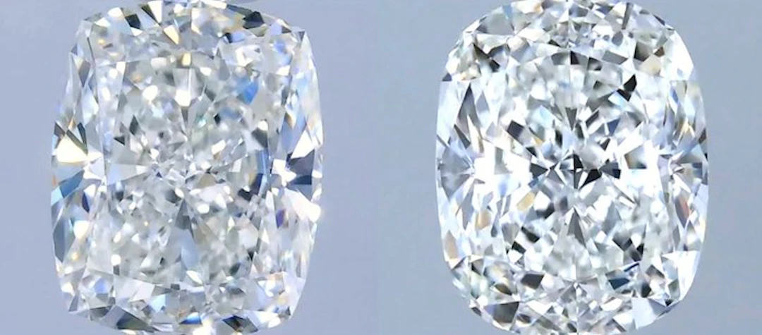 No reserve price - 2 pcs Diamond (Natural) - 1.42 ct - Cushion - J - VVS1