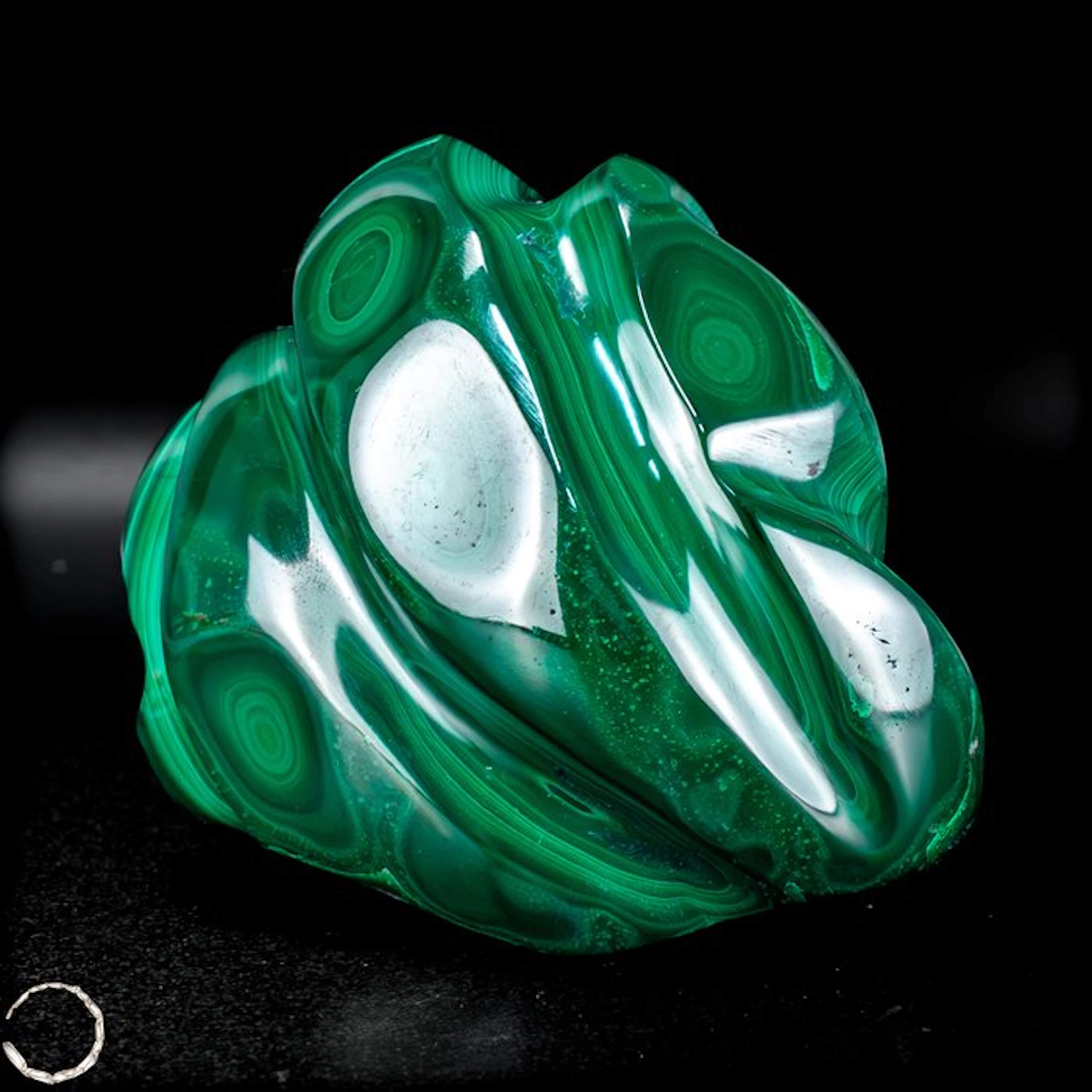 Rare natural flame from Malachite Sculpture- 271.05 g