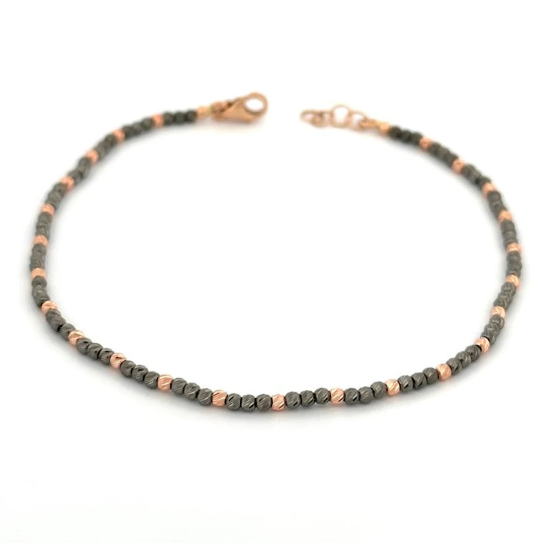 Bracelet - 18 kt. Rose gold, Black gold - Gold Art