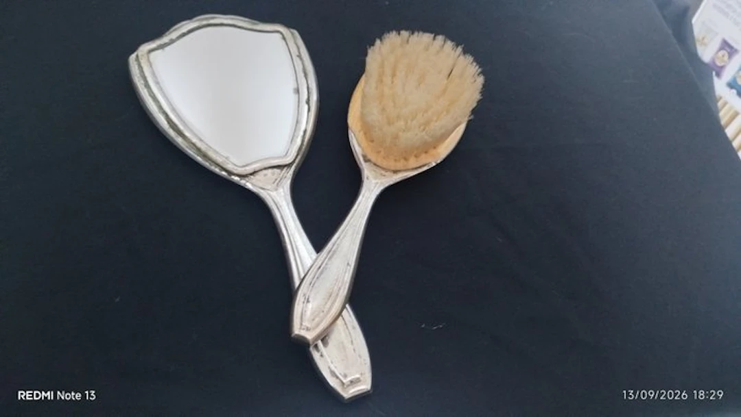 Vintage Toilet set (2) - .800 silver