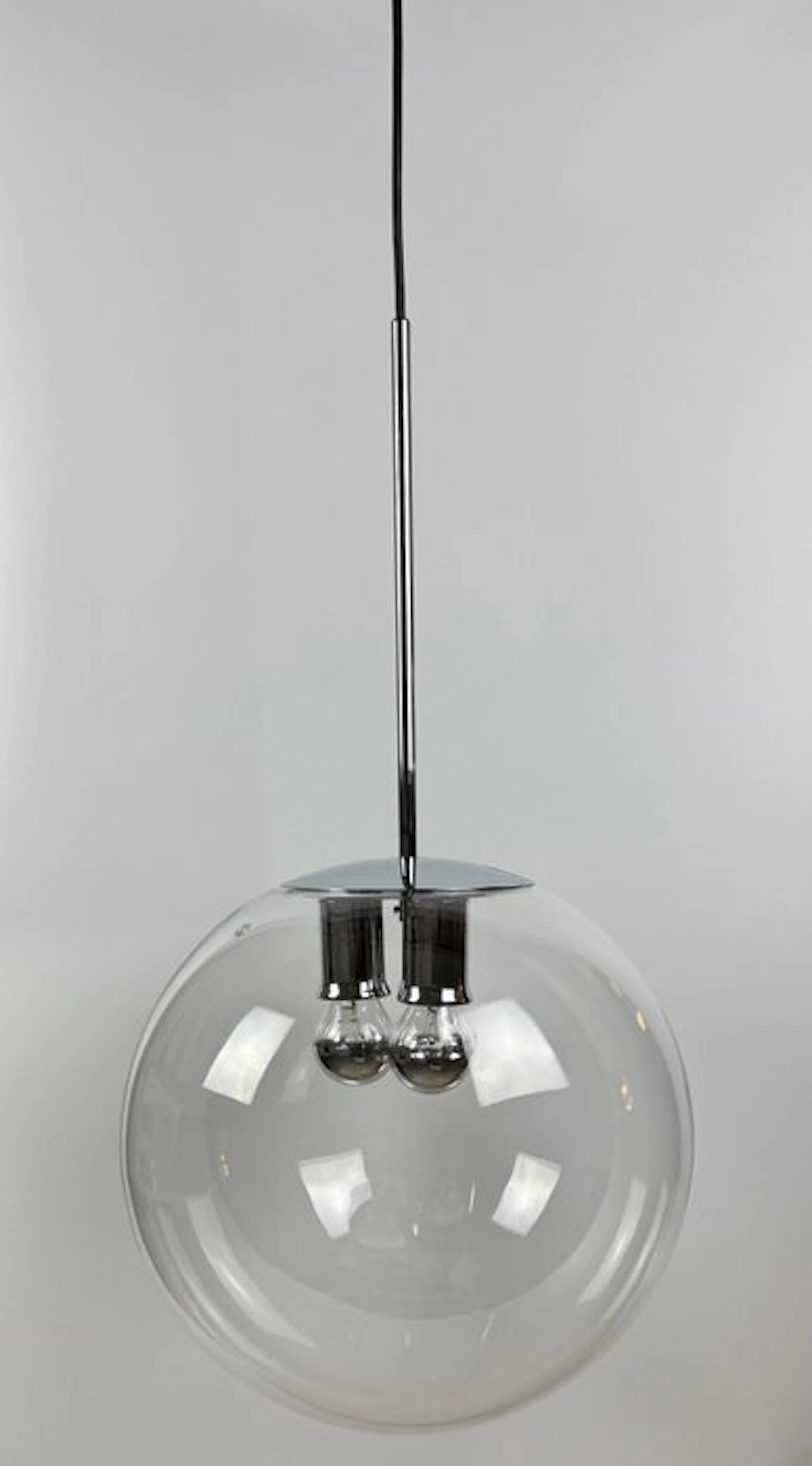 Peill & Putzler - Lamp - Glass, Chrome plated - Mid Century