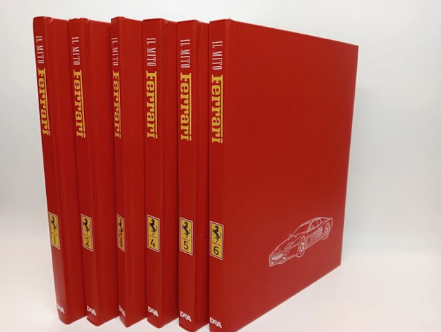Brochure - Libri - Enciclopedia Il Mito Ferrari - 6 Volumi 1995