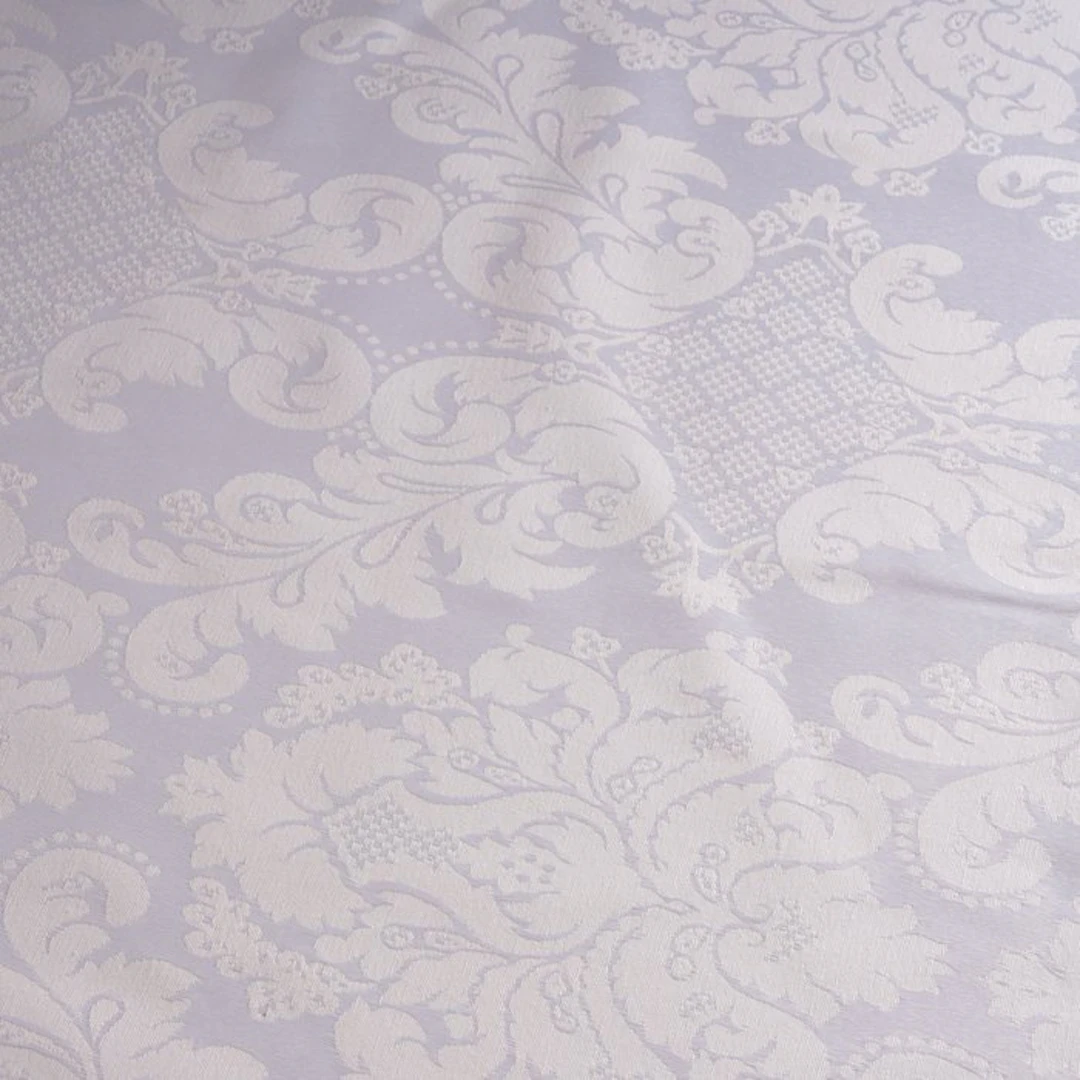 White damask upholstery fabric – exclusive to GCFabrics –...