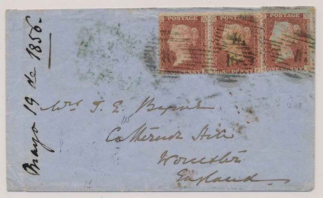 Great Britain 1856 - Rare letter from the 'K