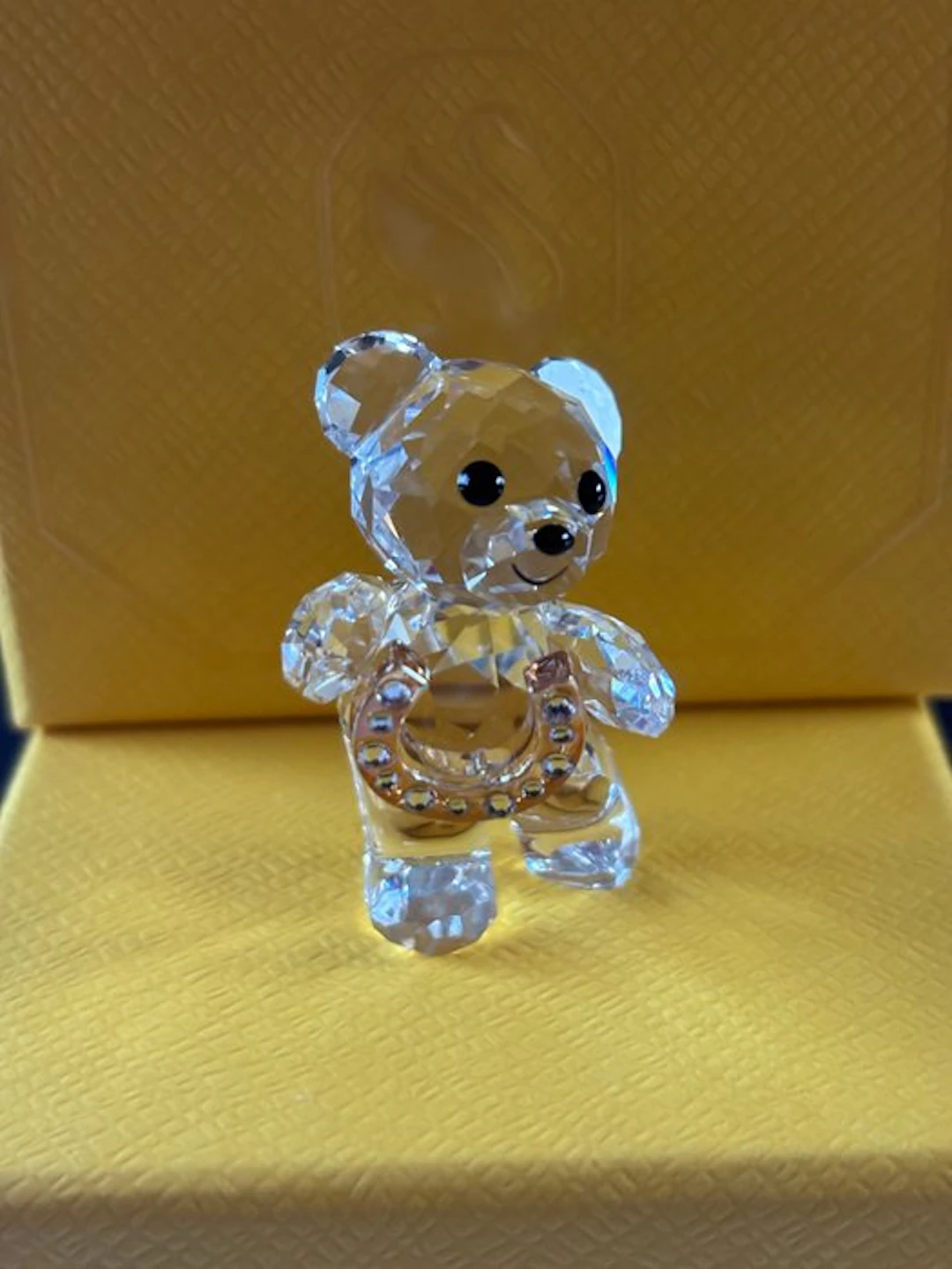 Swarovski - Figure - Kris Bear - Lucky Horseshoe - 5720459 - Crystal