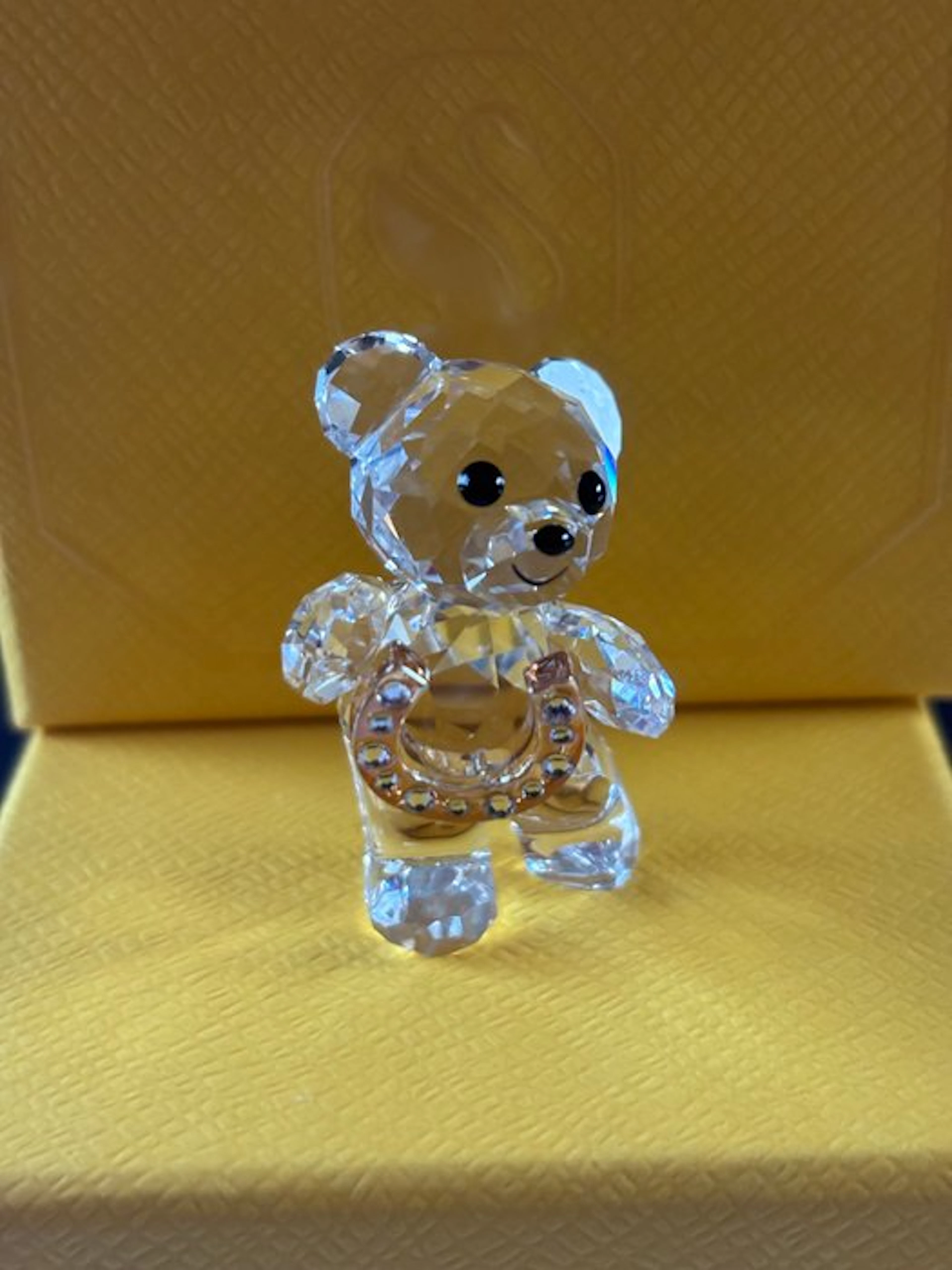 Swarovski - Figure - Kris Bear - Lucky Horseshoe - 5720459 - Crystal