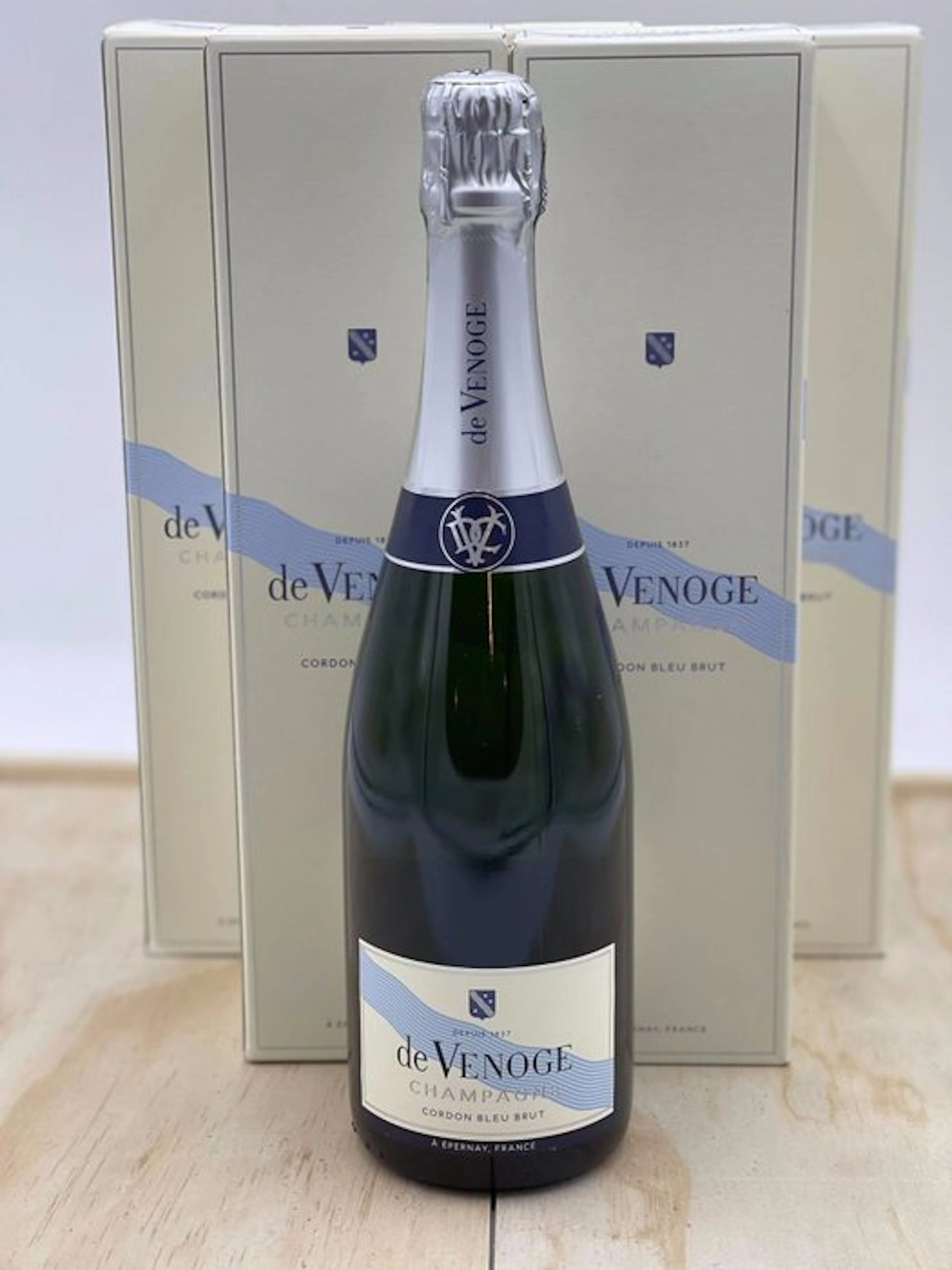 De Venoge, Cordon Bleu - Champagne Brut - 6 Bottles (0.75L)