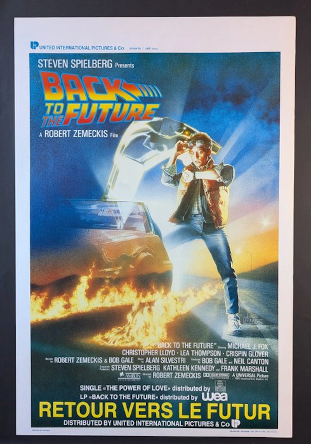 Drew Struzan - Belgian Original Film poster " BACK TO THE FUTURE " Michael J