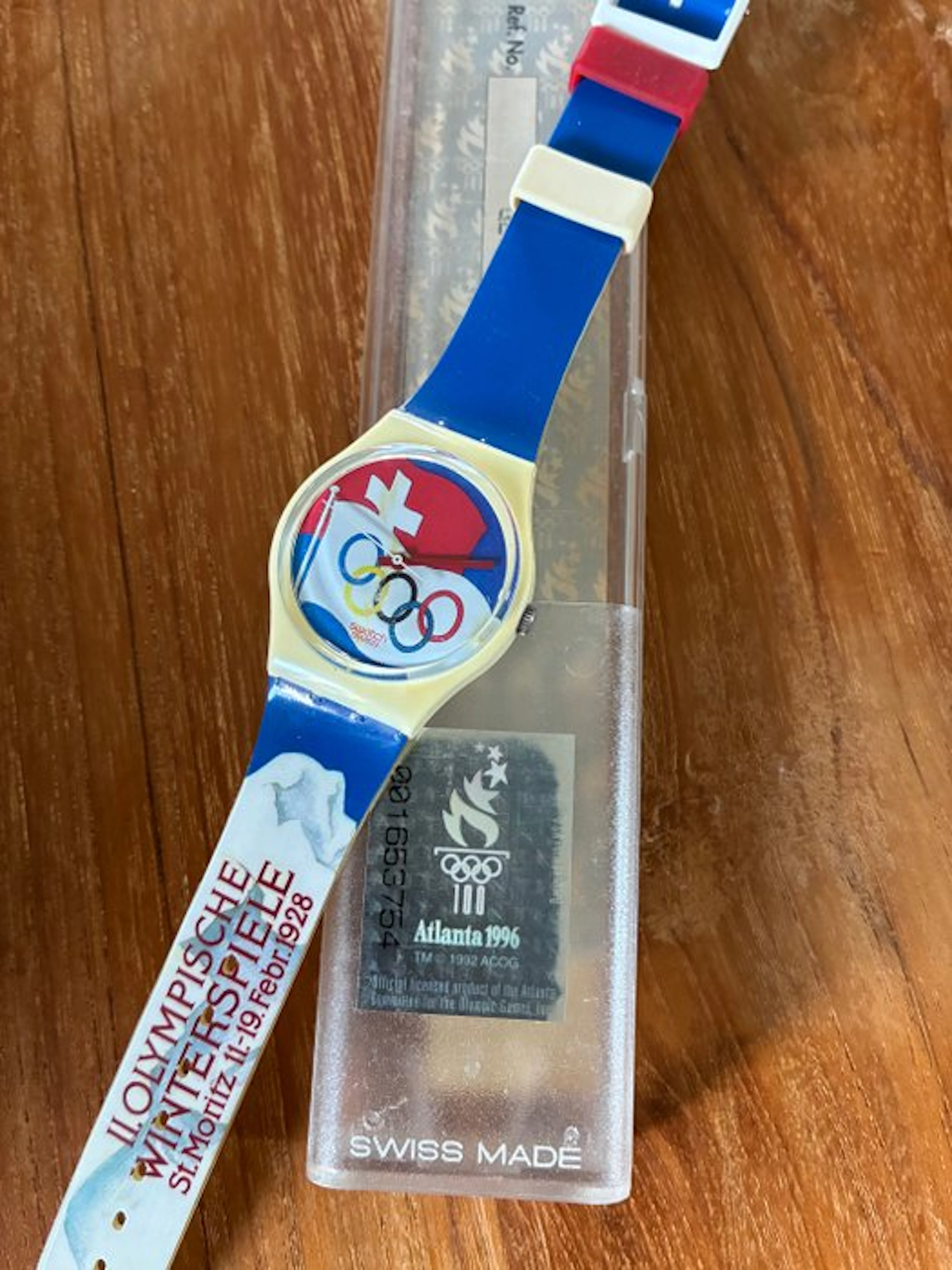 Olympic Games - 1996 - Swatch watch - St. Moritz Olympics.