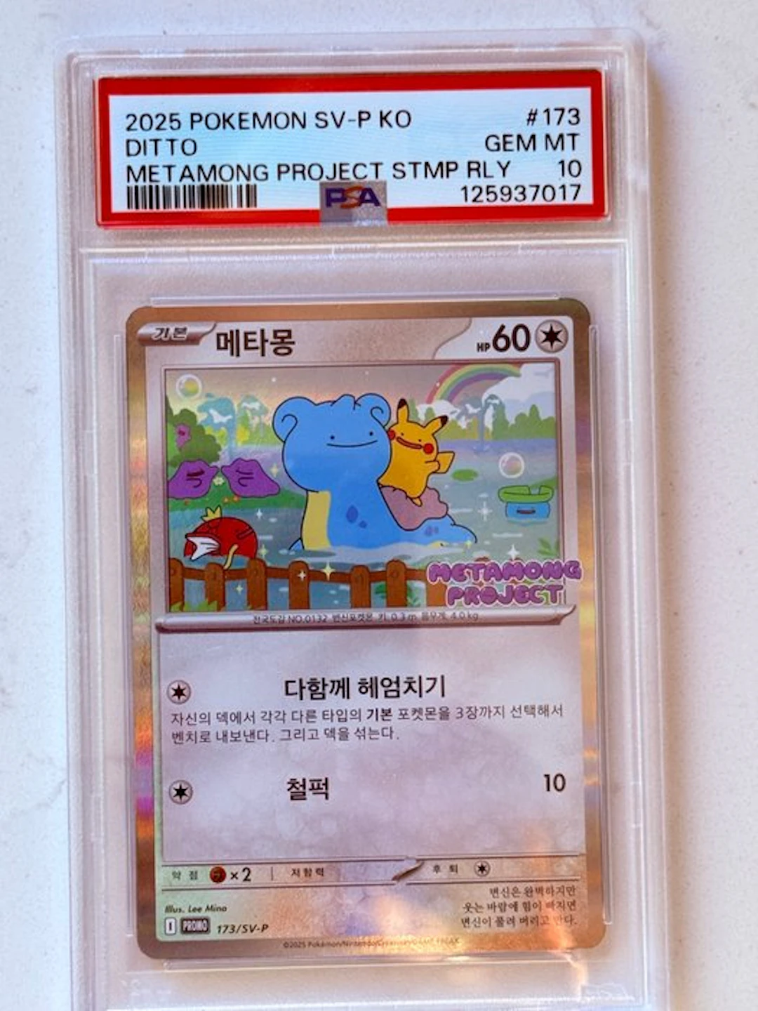 Pokémon - 1 Graded card - Ditto 173 Promo card, Foil - PSA 10 - Scarlet