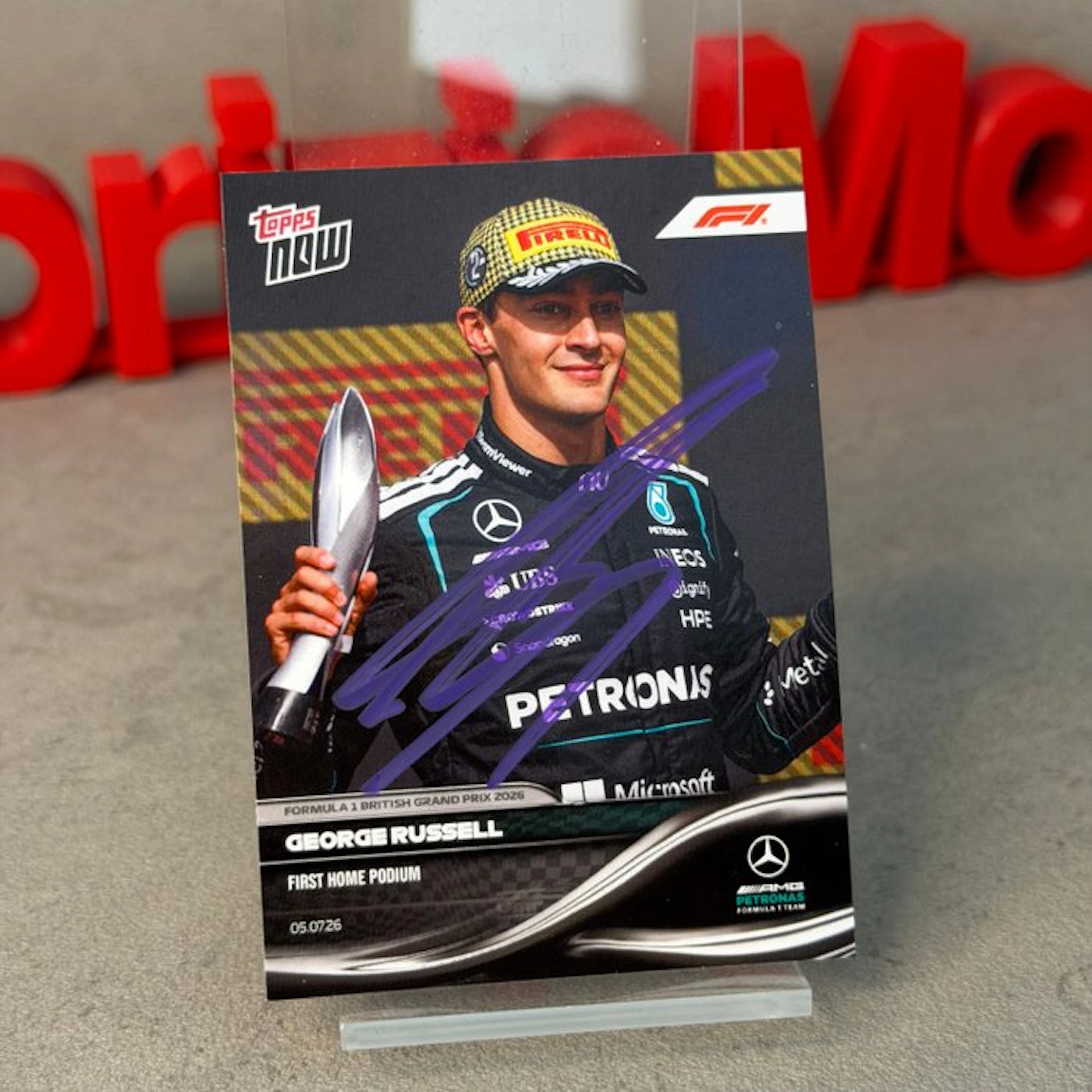 Mercedes - Topps Now - First Home Podium ( 045 ) - George...