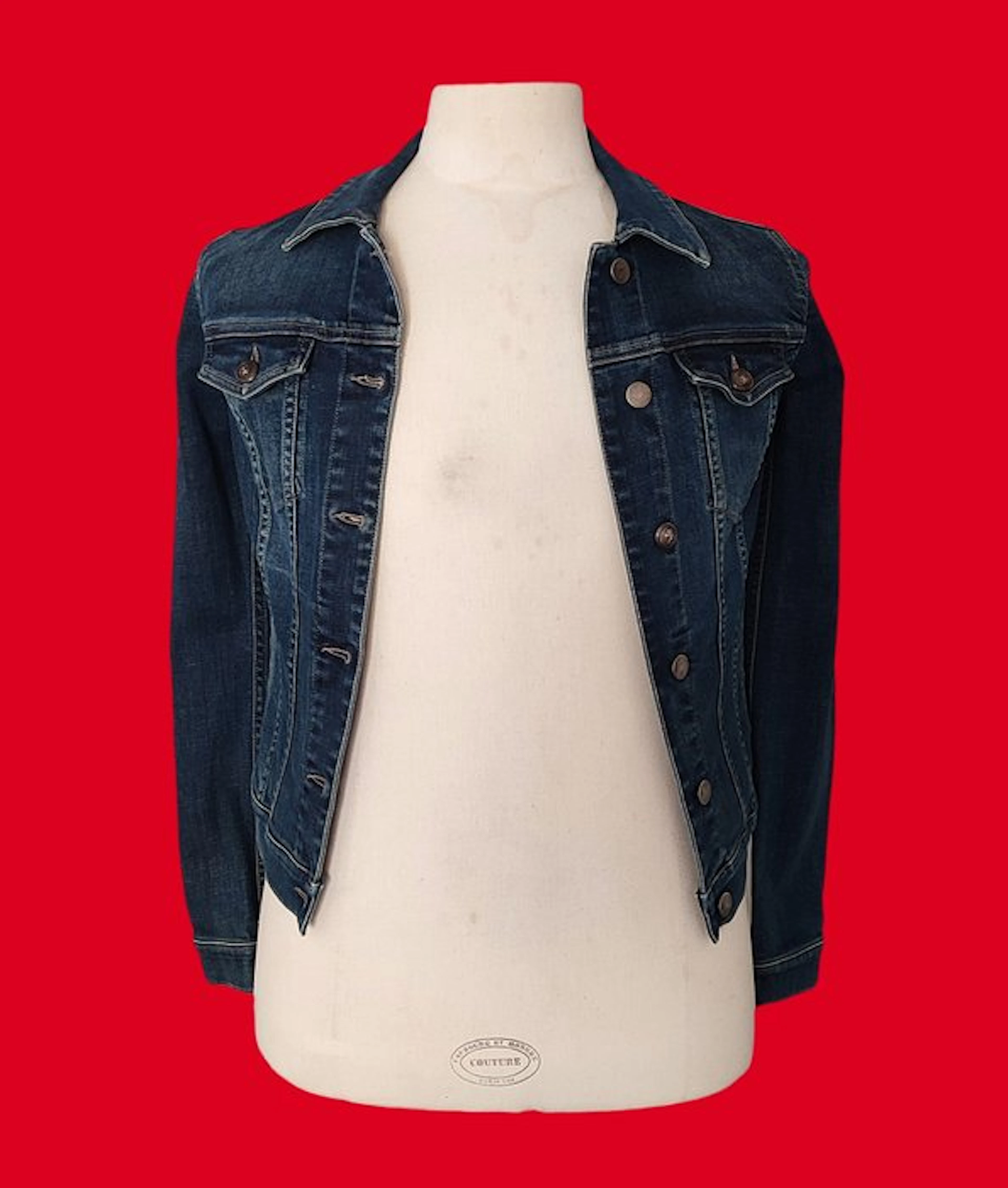 Ferrari - Blouson femme vintage en jeans - Années 90
