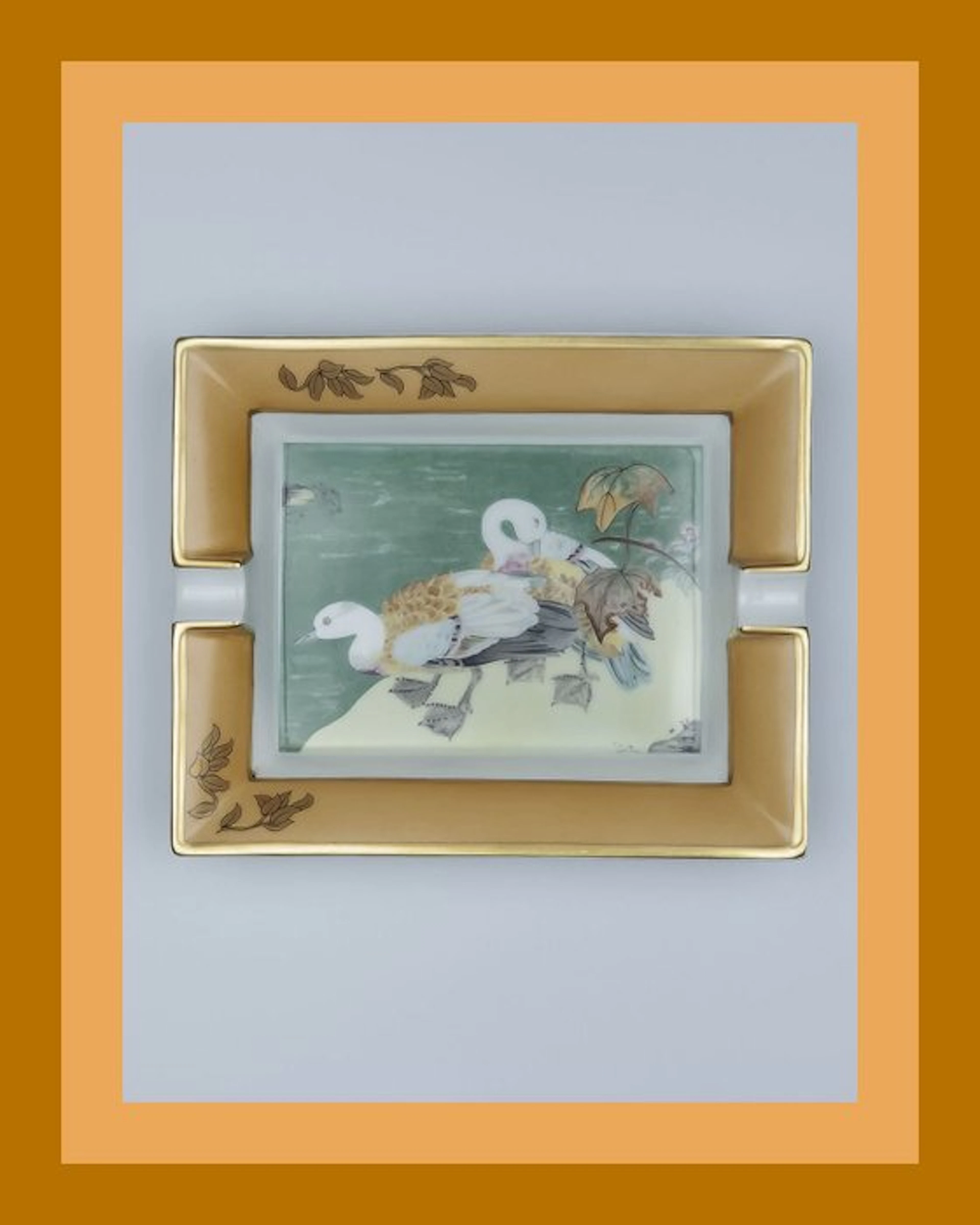 Hermès - Ashtray - Goat skin