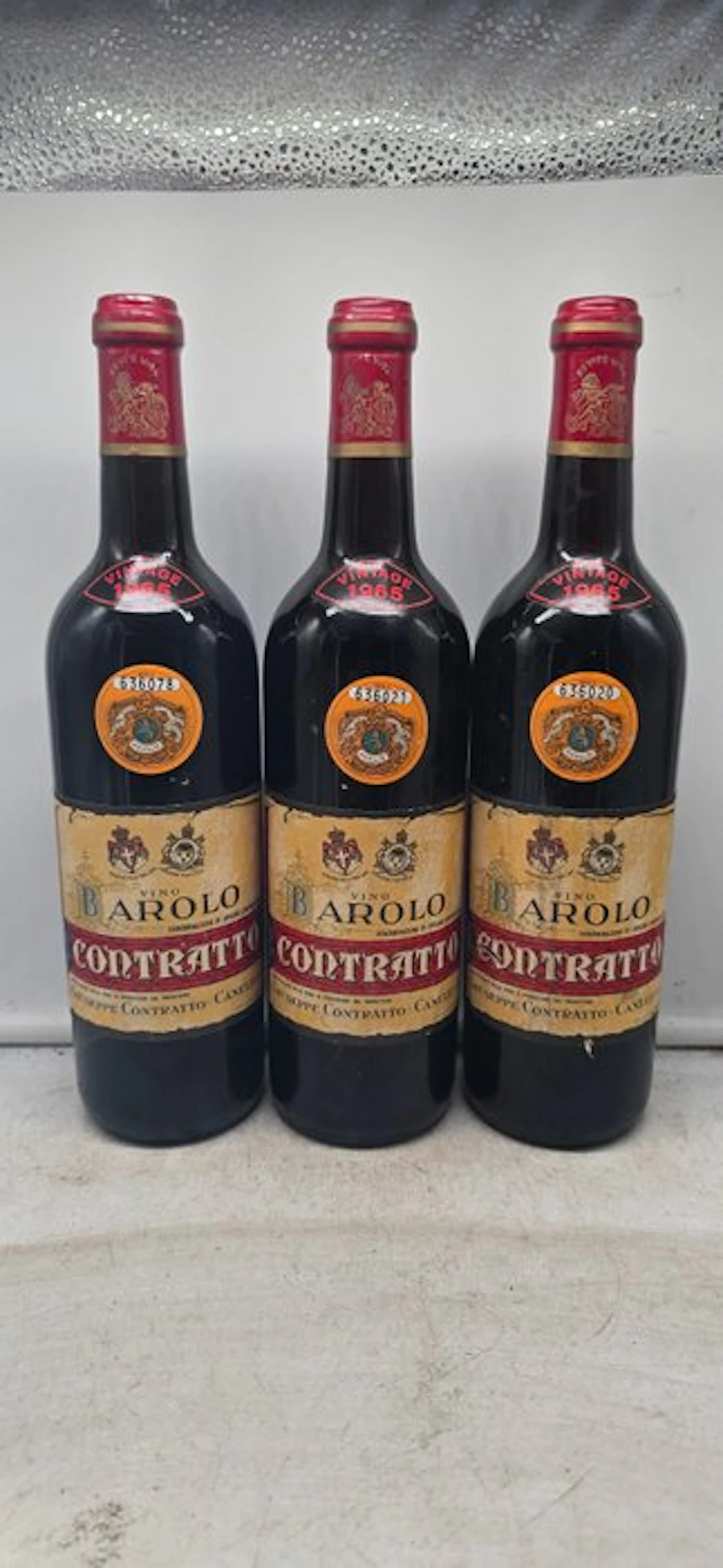 1965 Giuseppe Contratto - Barolo - 3 Bottles (0.72L)