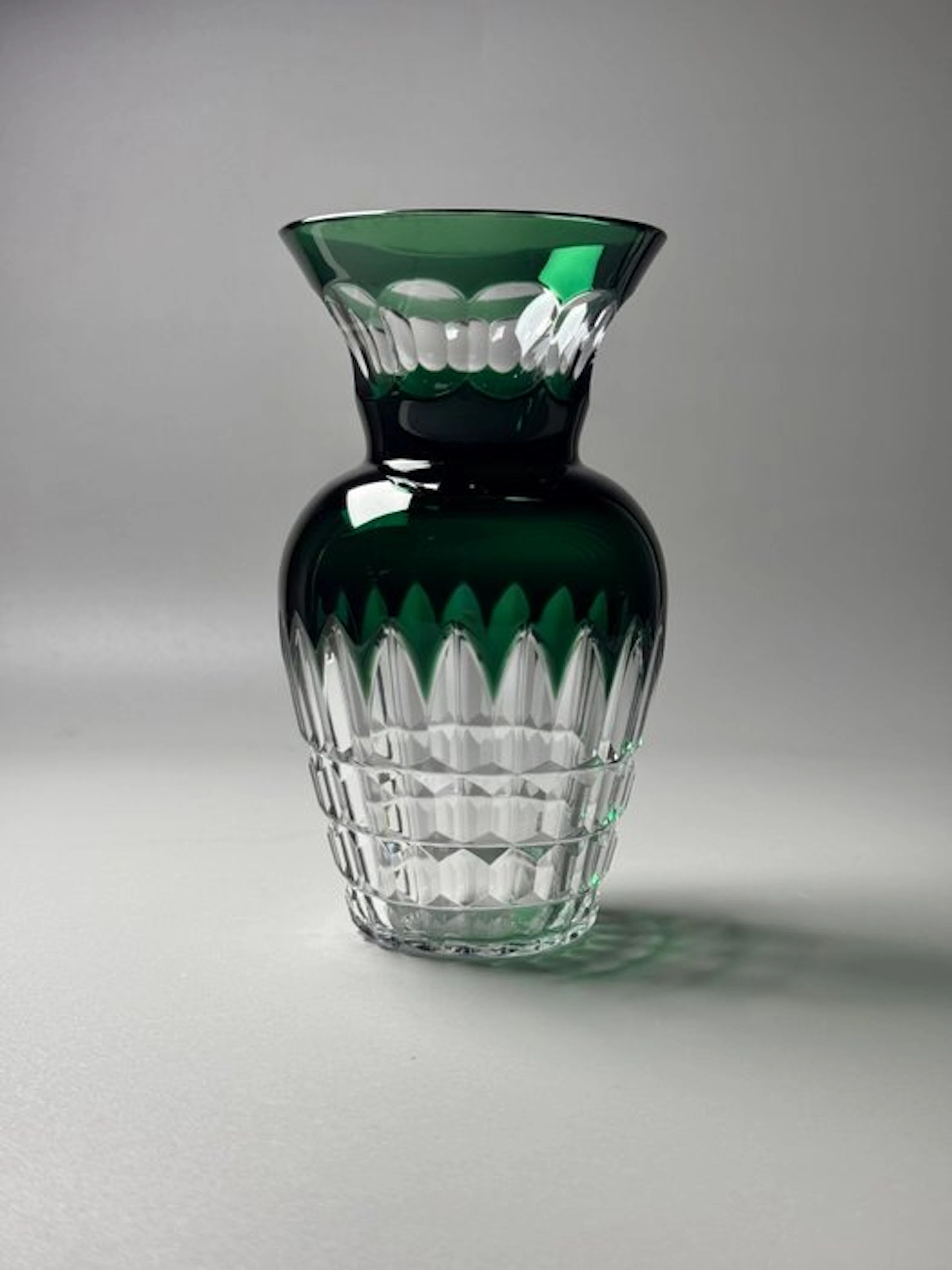 Val Saint Lambert - Charles Graffart - Vase - Signed - Crystal - Art Deco