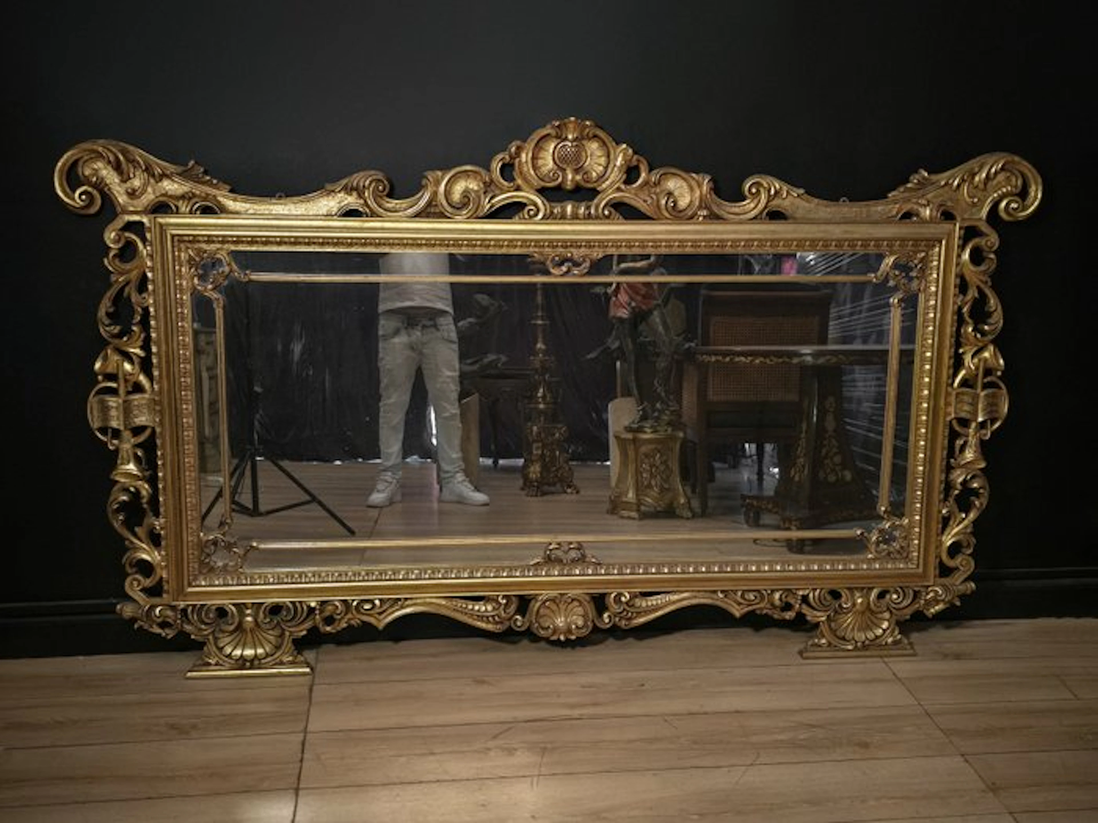 Wall mirror - Wood, Glass