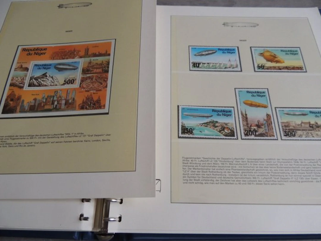Zeppelin - Collection in a Lindner - Stamps & miscellaneous documents