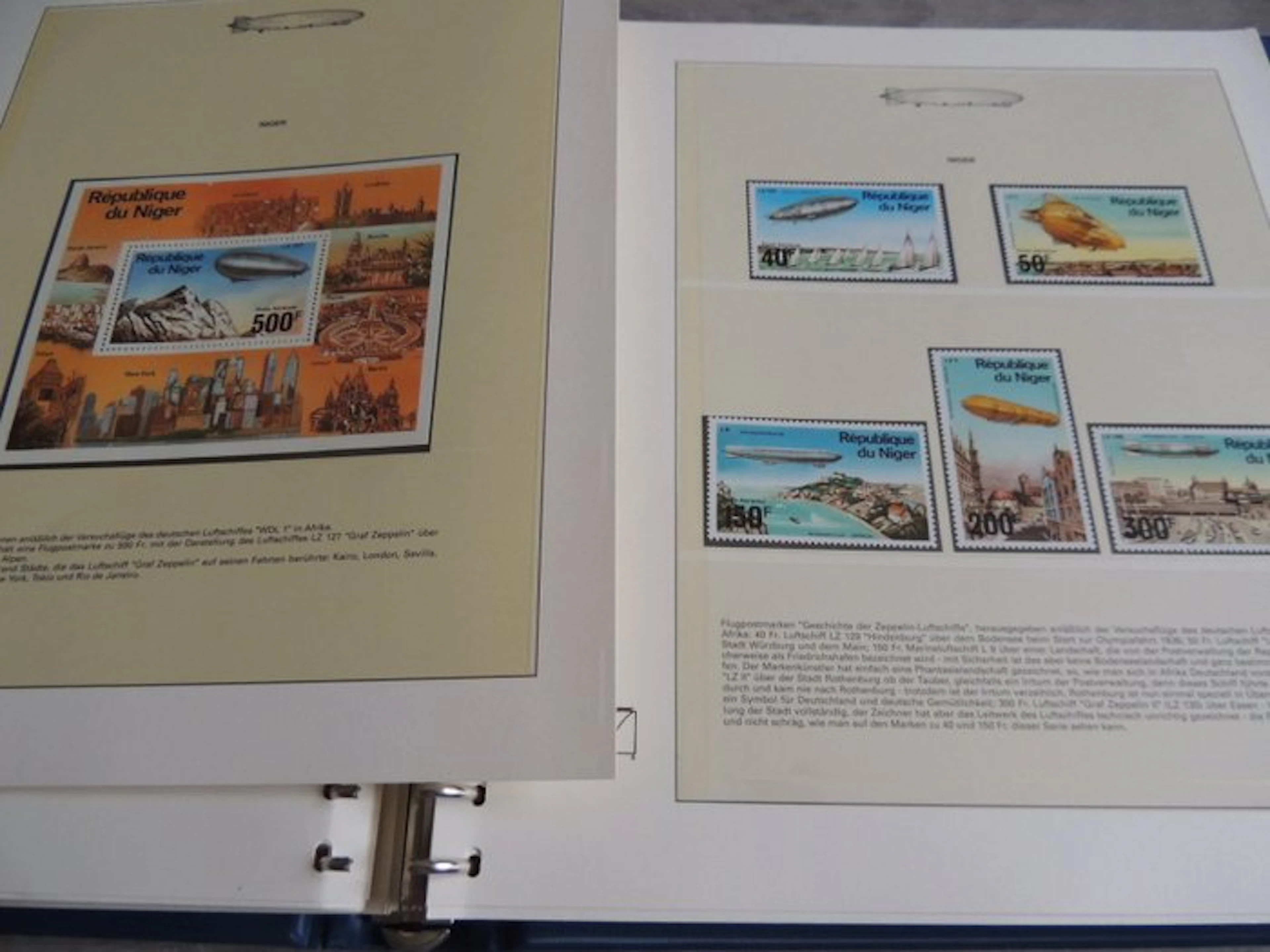 Zeppelin - Collection in a Lindner - Stamps & miscellaneous documents