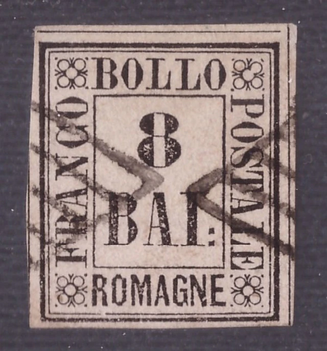 Italian Ancient States - Romagne 1859 - 8 pink shirts - Sassone N. 8