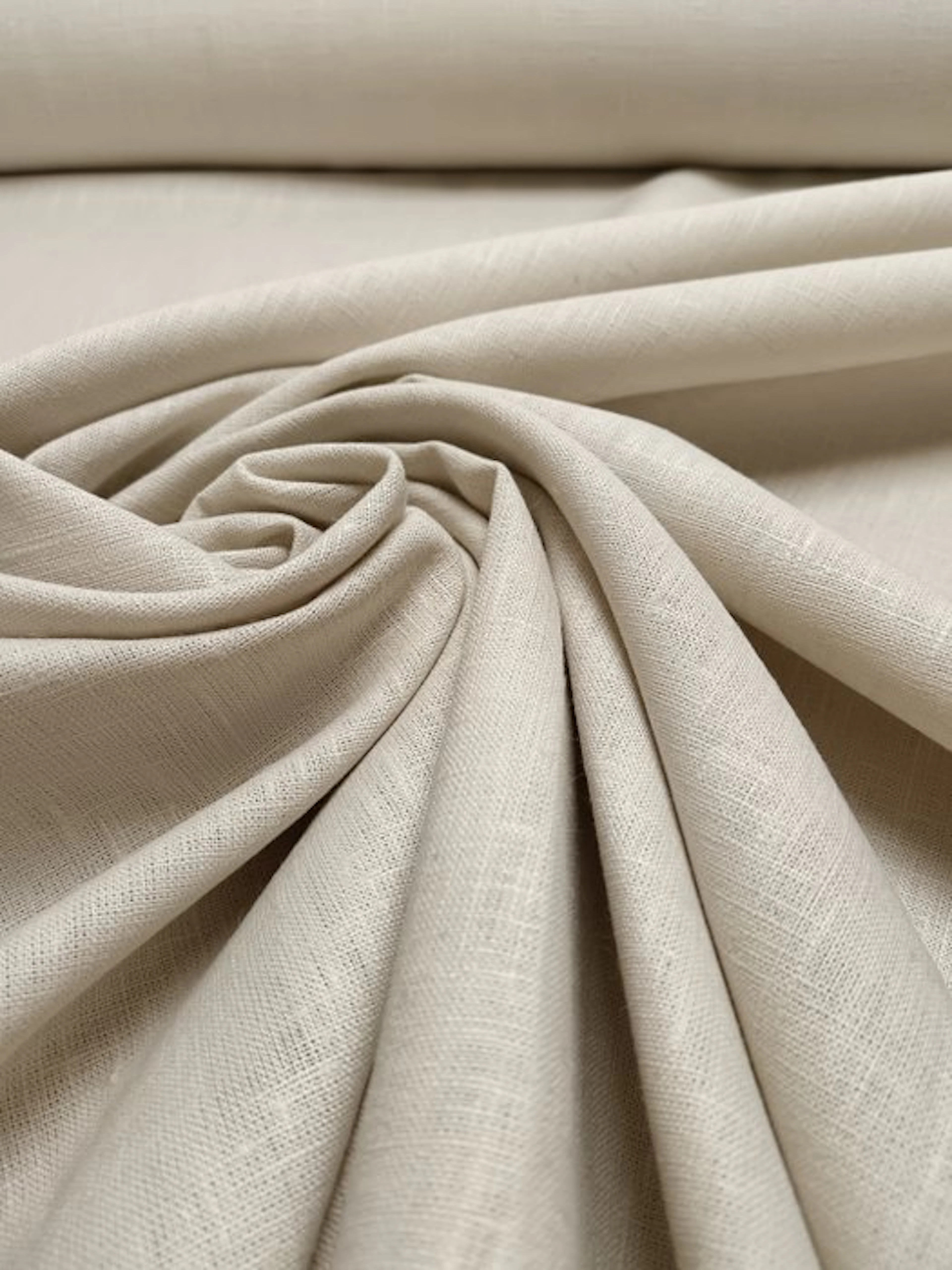 natural linen E 641 measures 5.80 x 1.40 m - Textile...