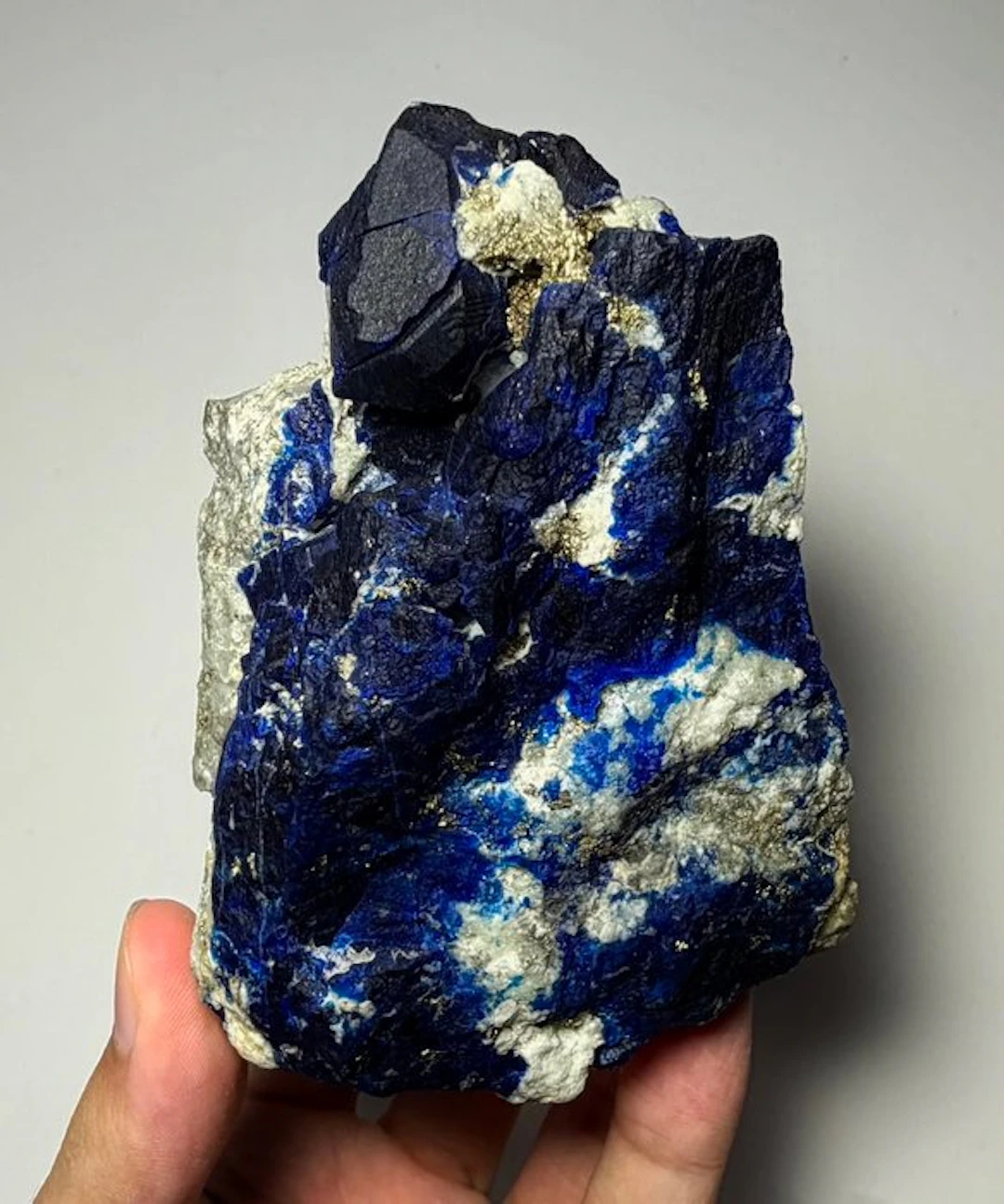 Lazurite Crystals on matrix - Height: 95 mm - Width: 79 mm- 413 g - (1)