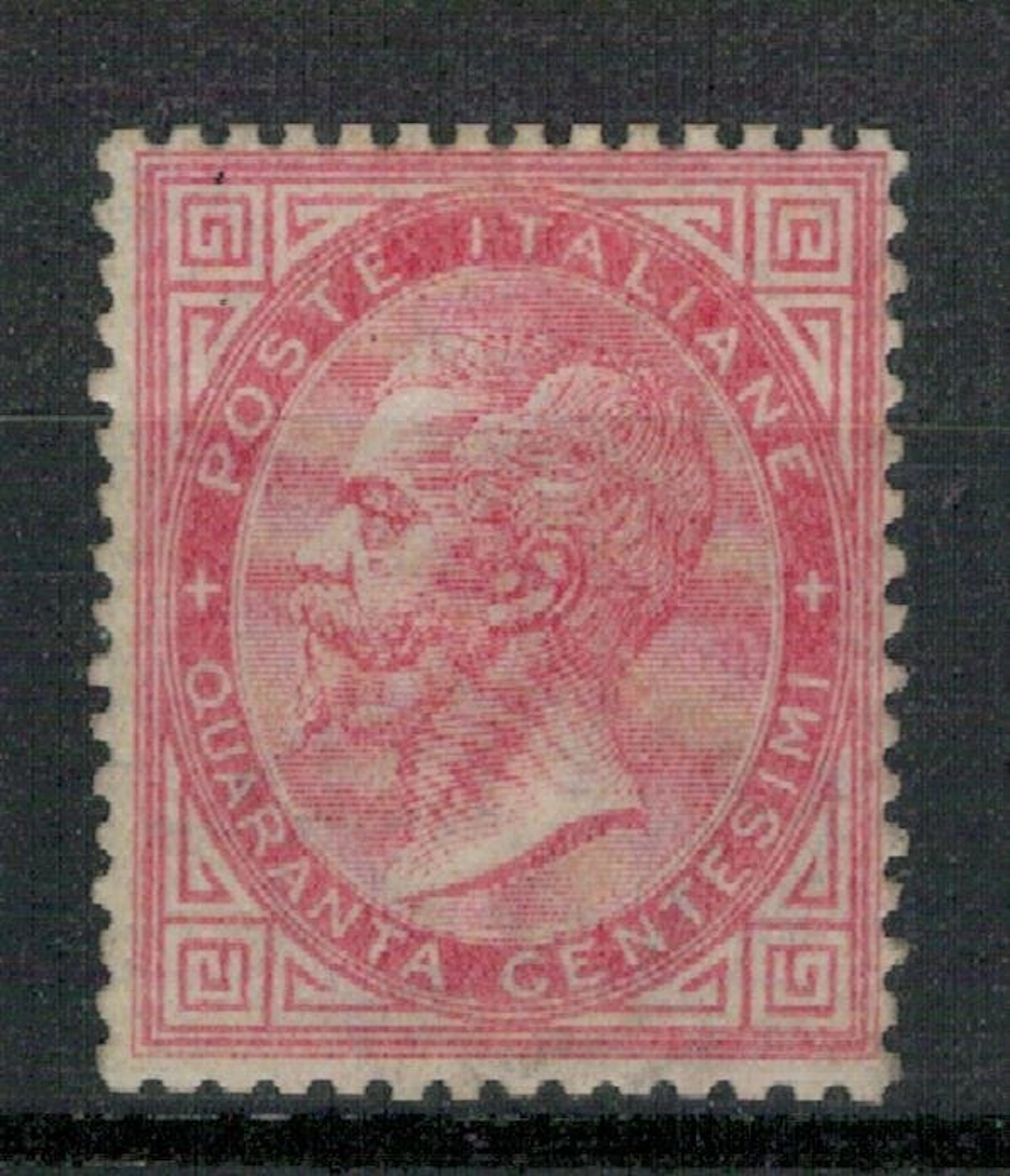Italy Kingdom 1863/1865 - Value 40c carmine pink