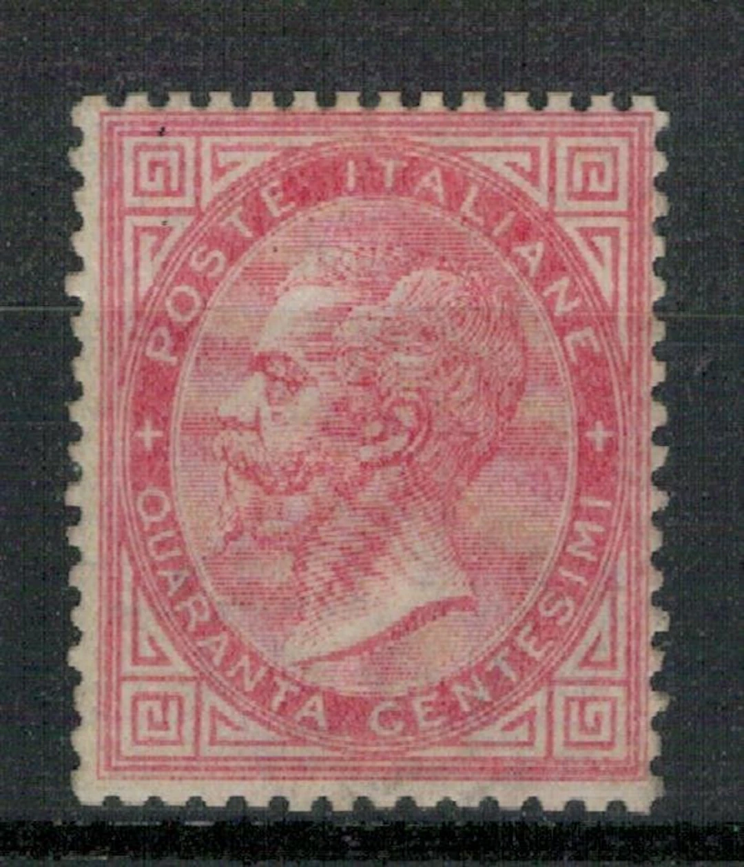 Italy Kingdom 1863/1865 - Value 40c carmine pink