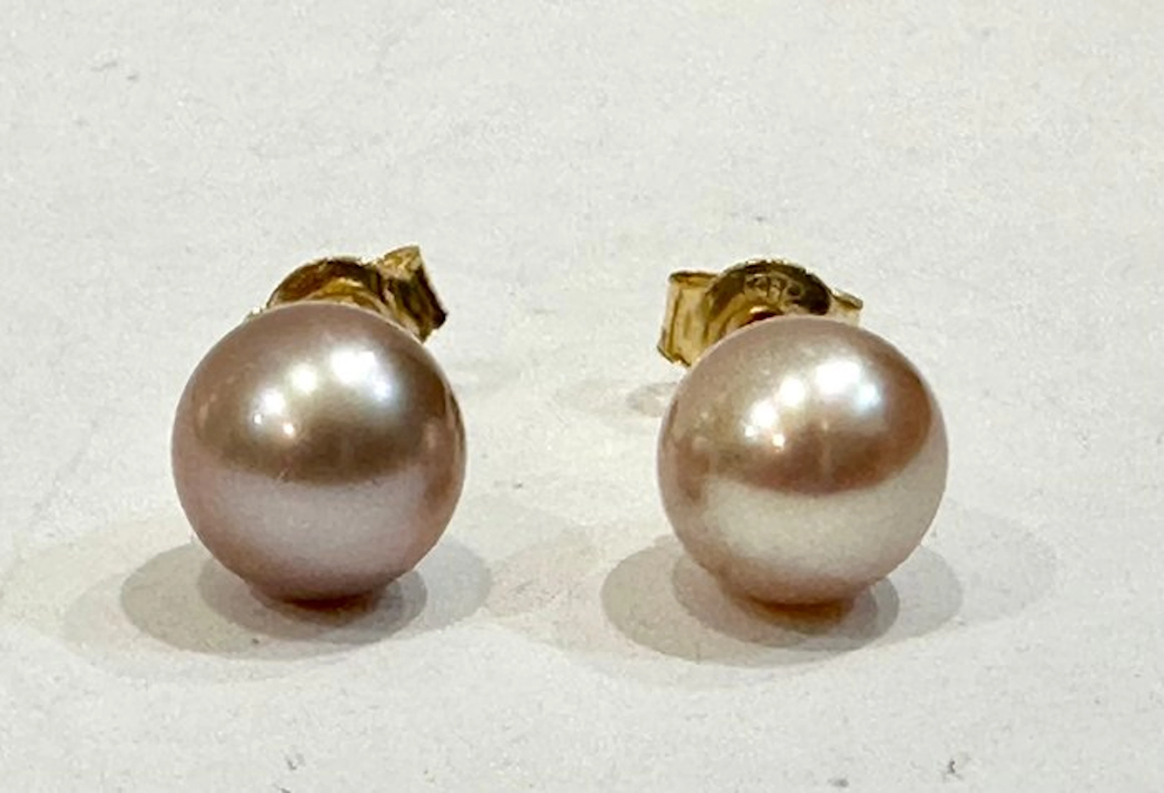 No reserve price - Earrings - 18 kt. Yellow gold Pearl