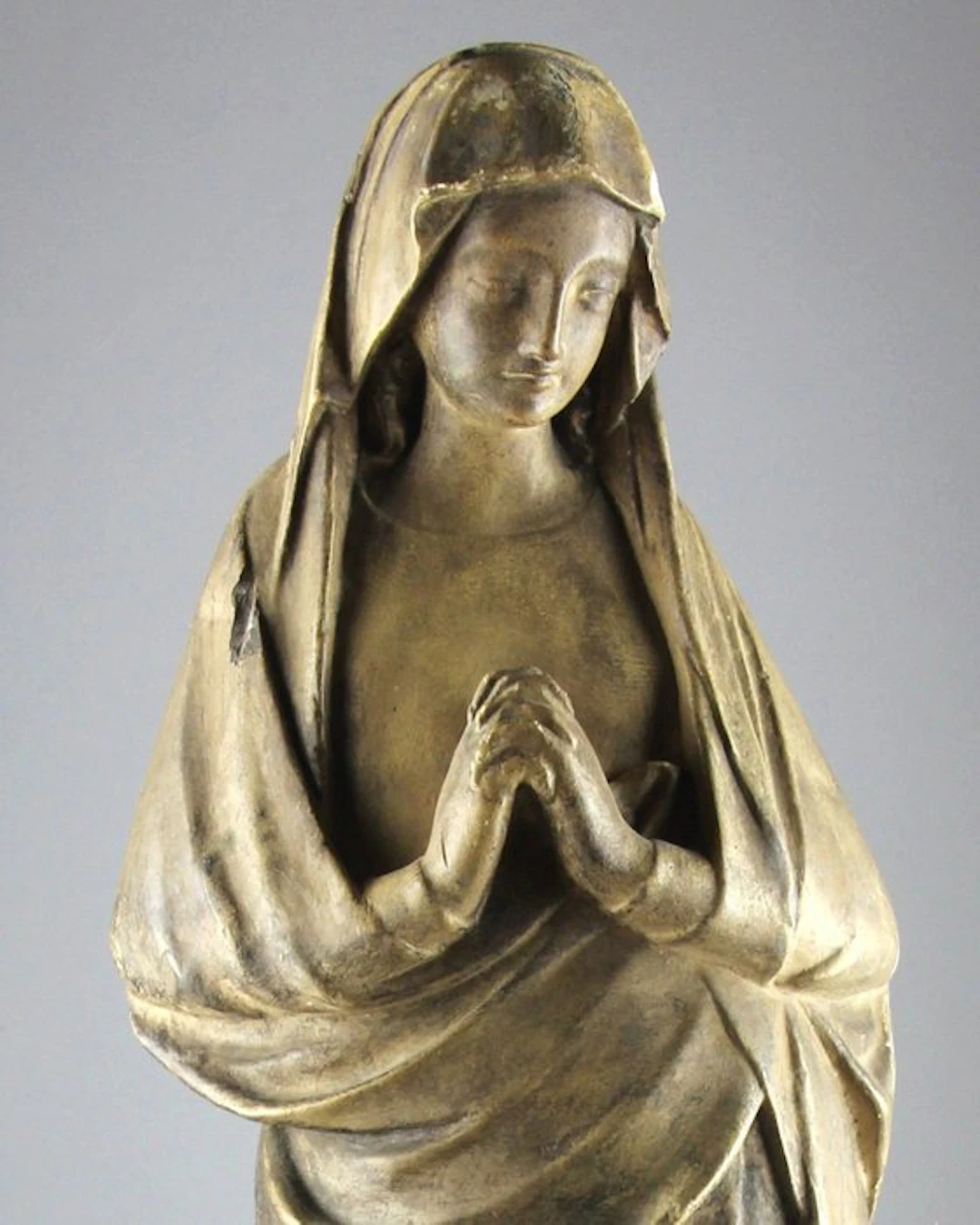 Figurine - 51cm - Museum Cast - Virgin in Prayer - Plaster