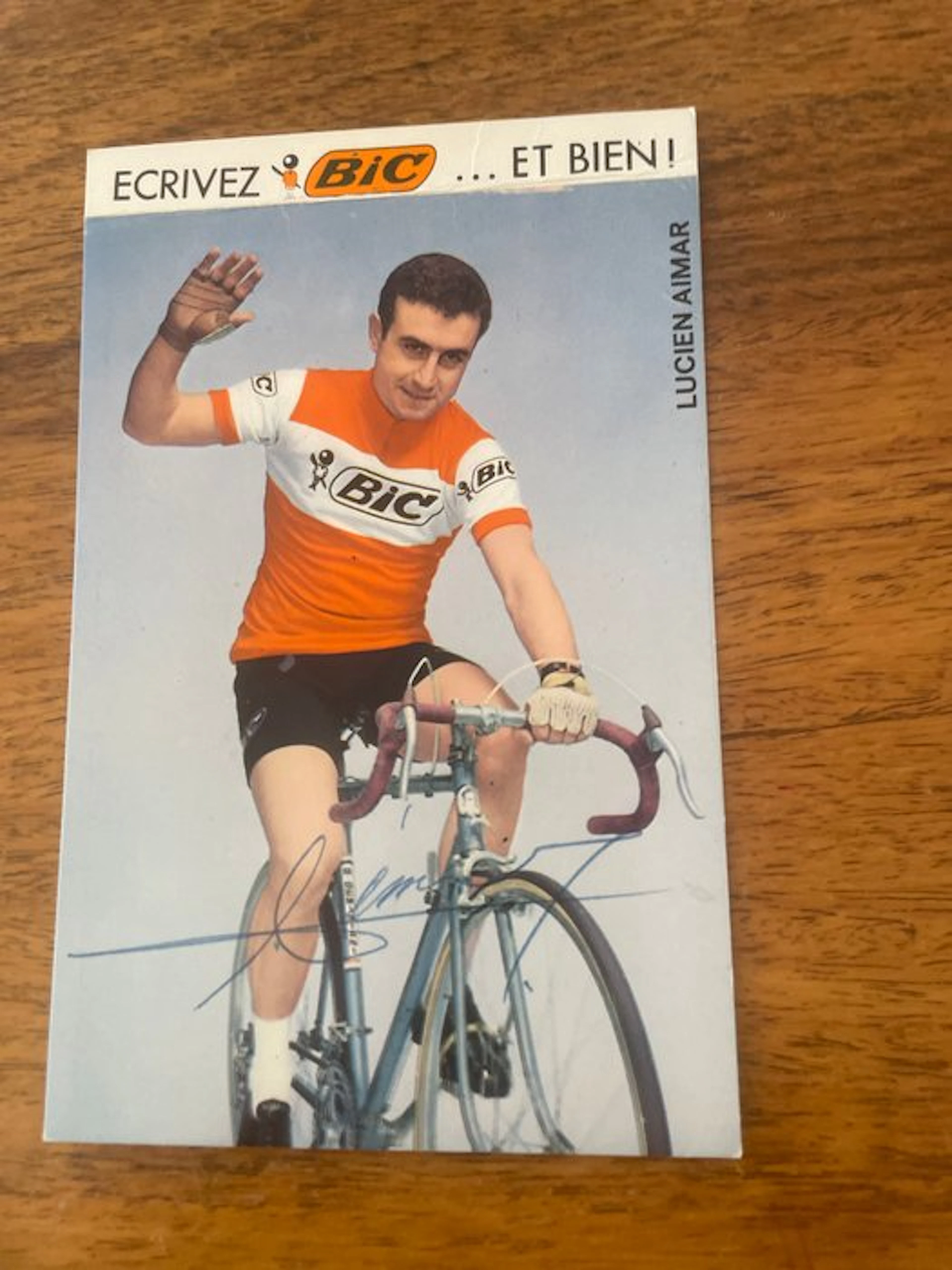 Tour de France 1966 L. Aimar autograph