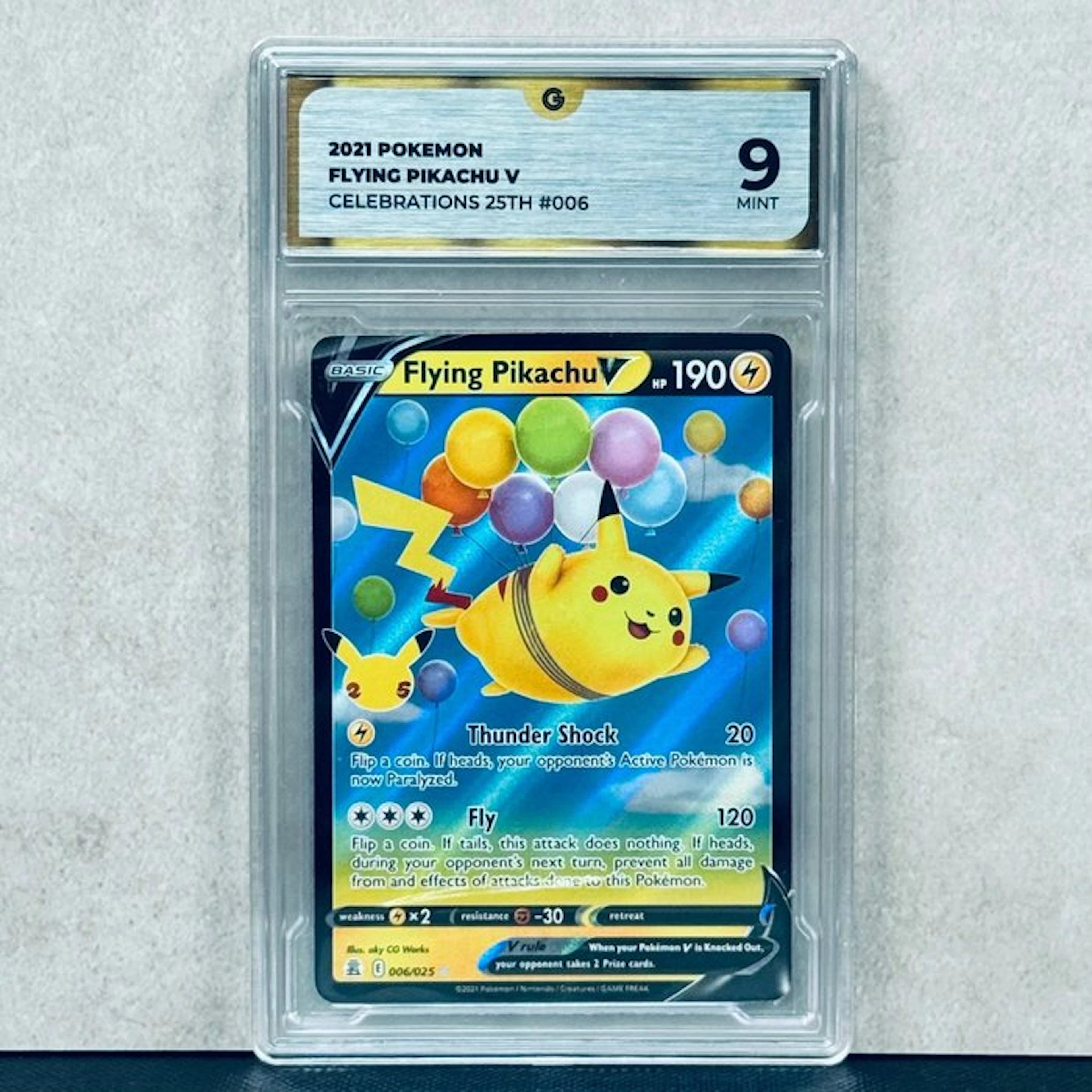 Pokémon Graded card - FLYING PIKACHU 006 - Pokémon - GG 9