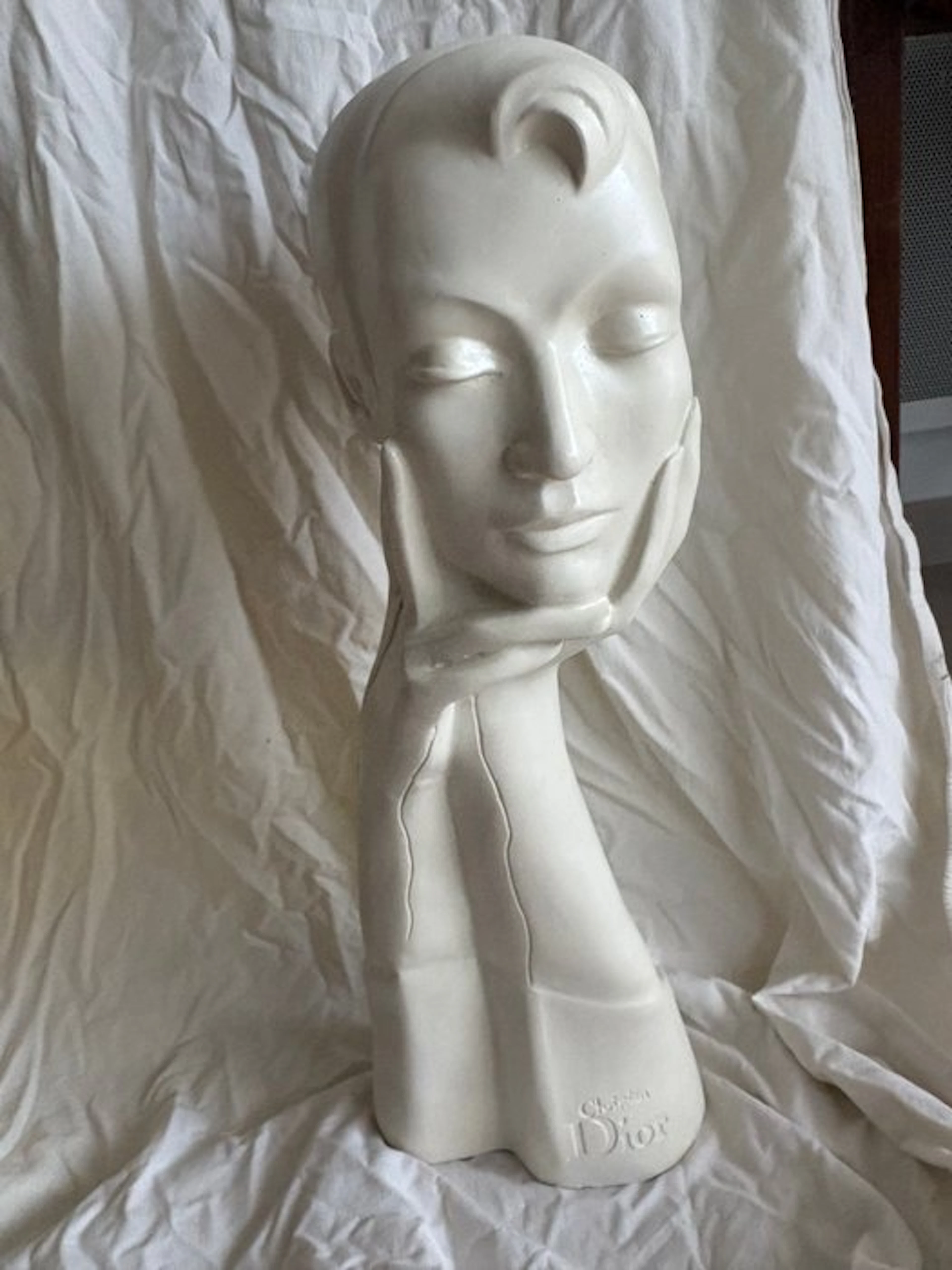 Bust, Buste présentoir Dior - 53 cm - Plaster