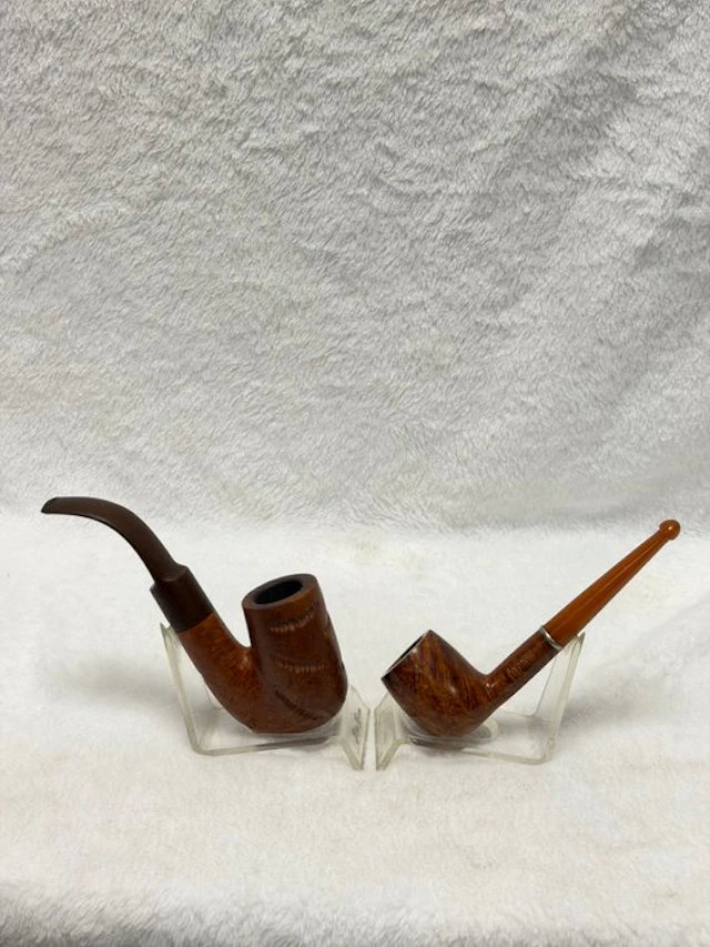 Set van 2 luxe vintage Bruyère tabakspijpen - 'Giant...