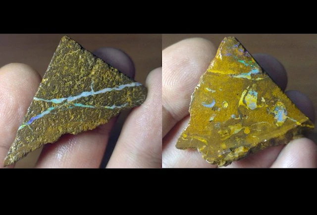 117.2 ct - 2 Australian Boulder Opals - Rough- 23.44 g