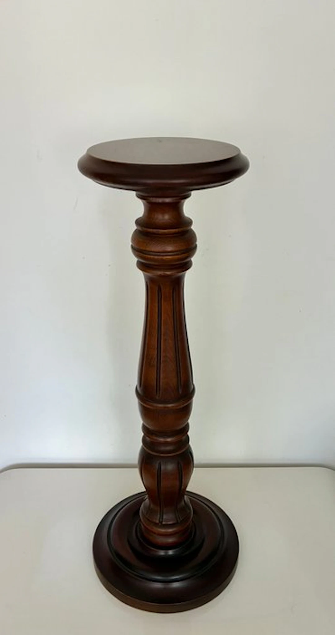 Side table - Mahogany - Pedestal column standard
