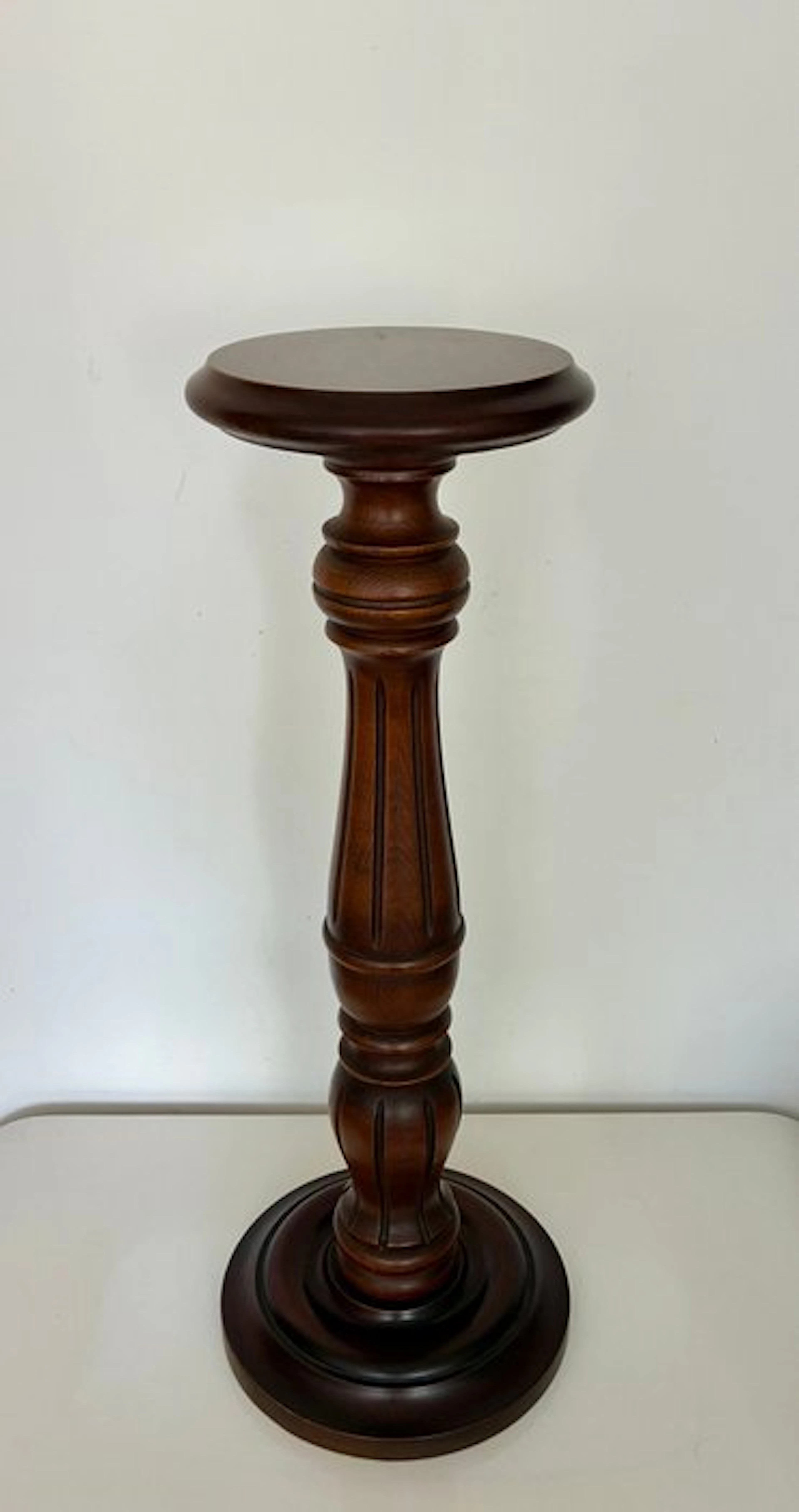 Side table - Mahogany - Pedestal column standard