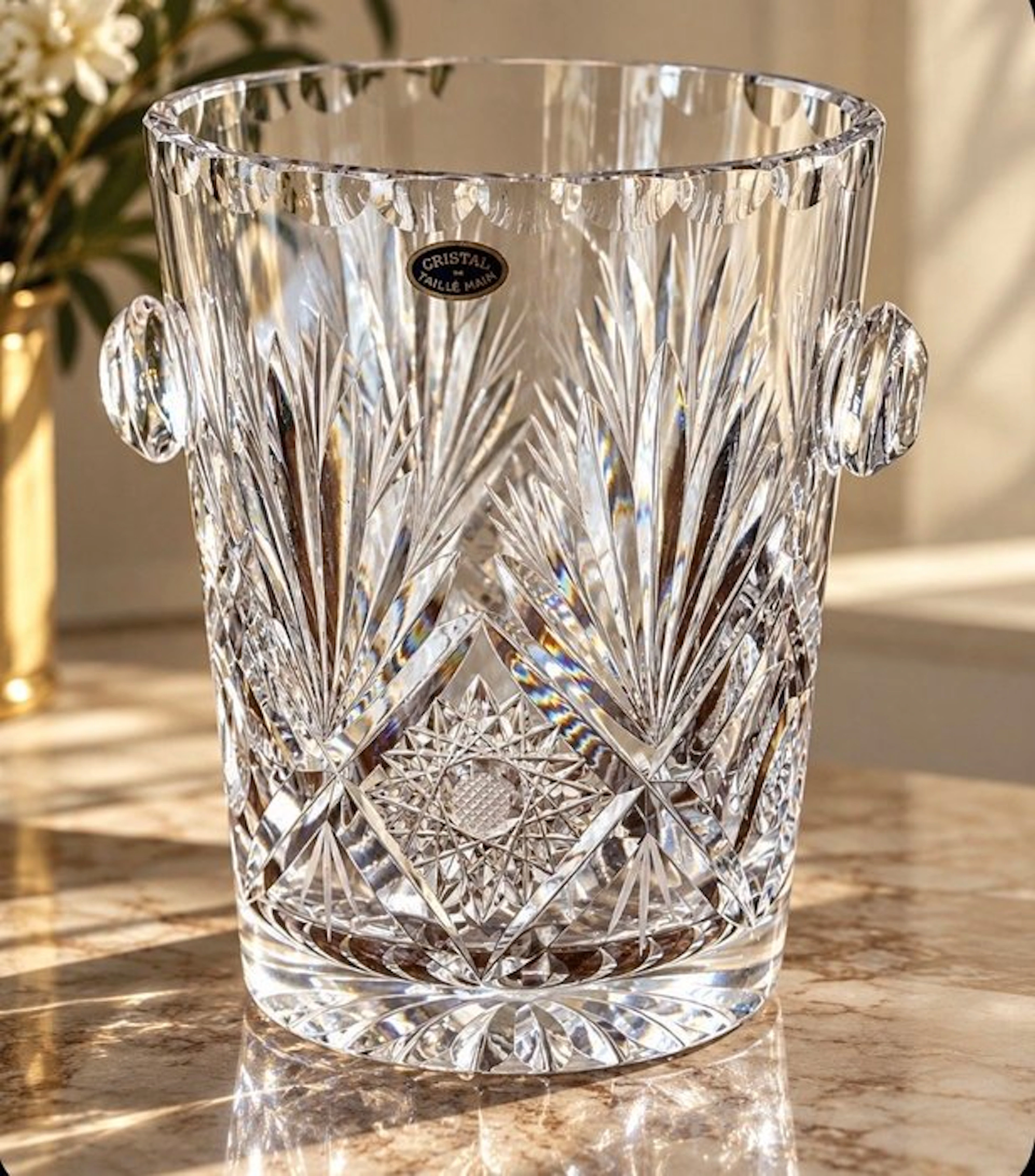 Champagne cooler - Crystal - Lemberg / Cristallerie de