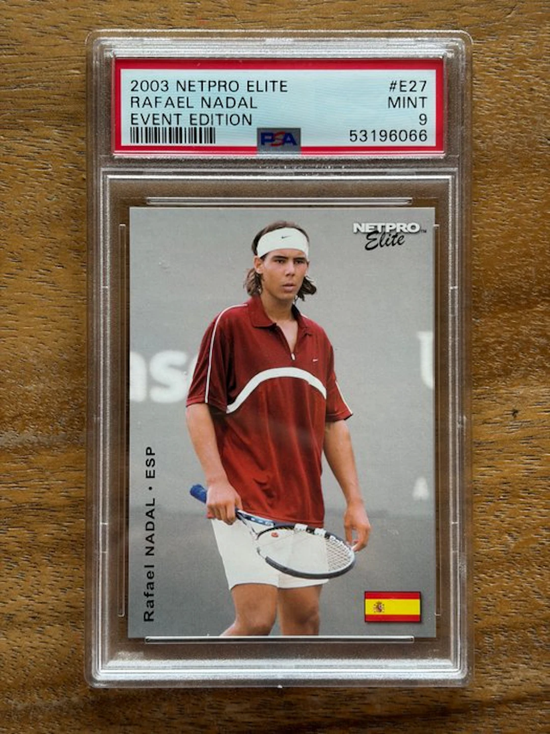 2003 Netpro Netpro Elite Rafael Nadal #E27 Graded card - PSA 9 - 1 Graded card