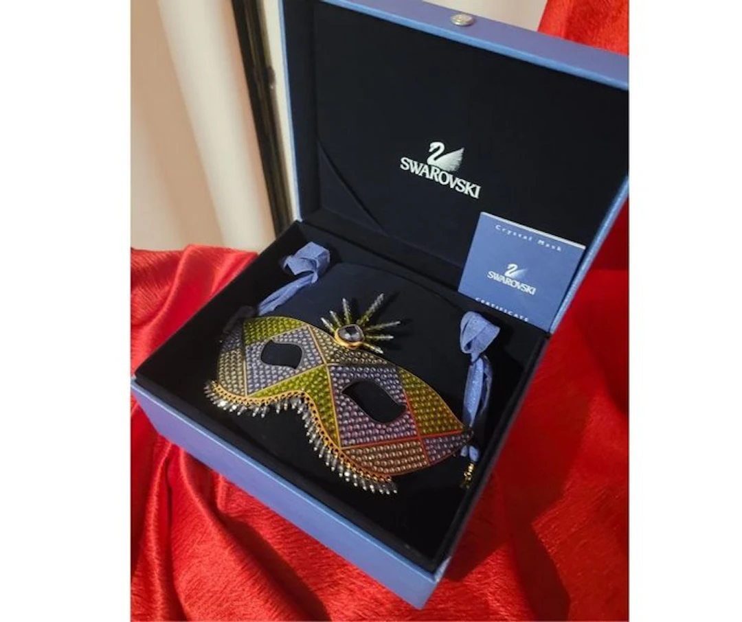 Swarovski - Figure - Mask yellow and purple - 1806193...