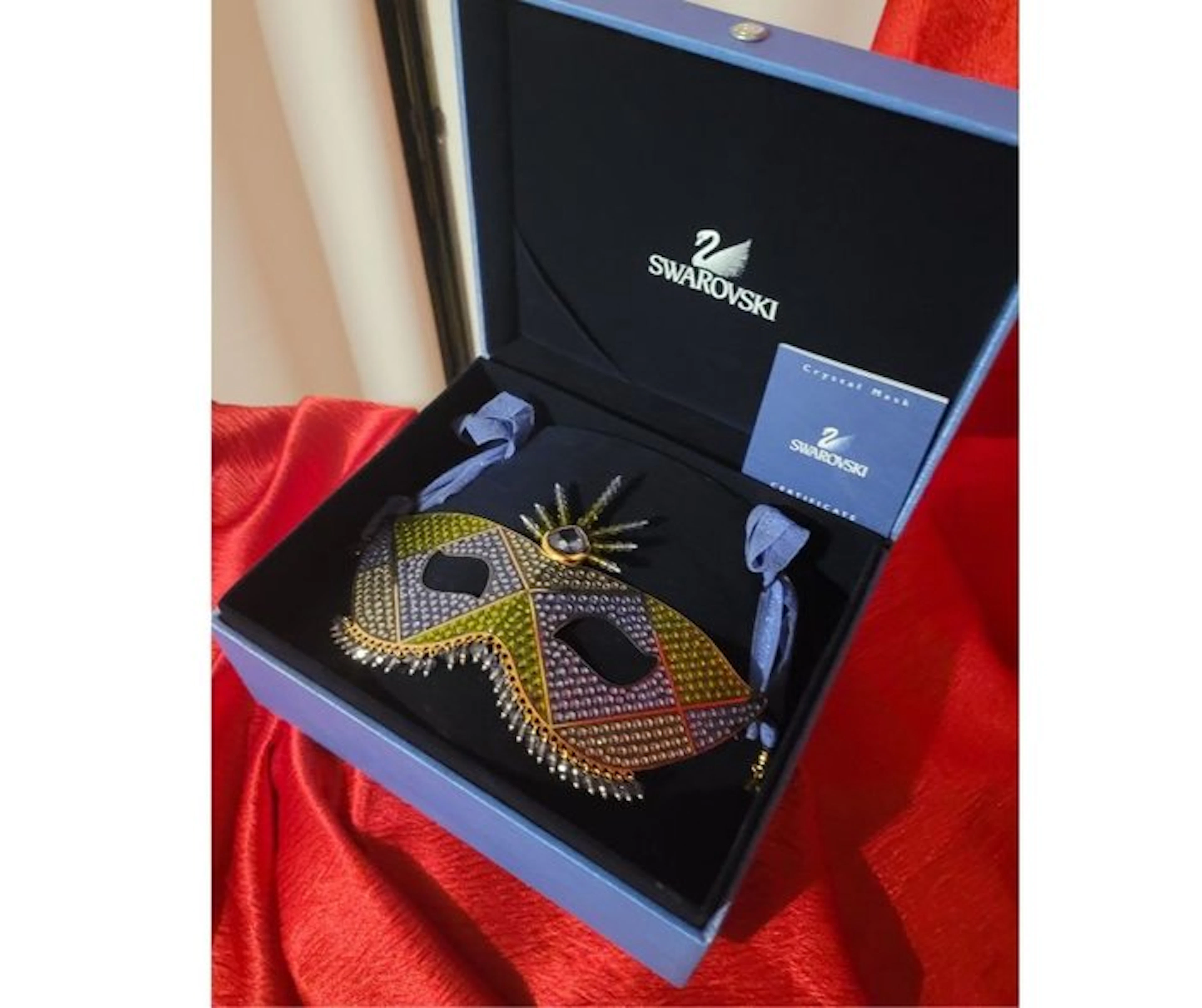 Swarovski - Figure - Mask yellow and purple - 1806193...