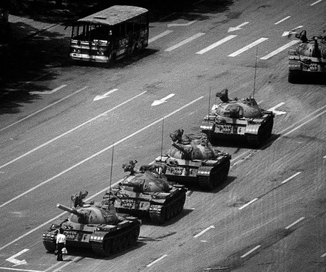 Stuart Franklin (1956-) - ‘The tank man’. Tiananmen Square, Beijing, China.