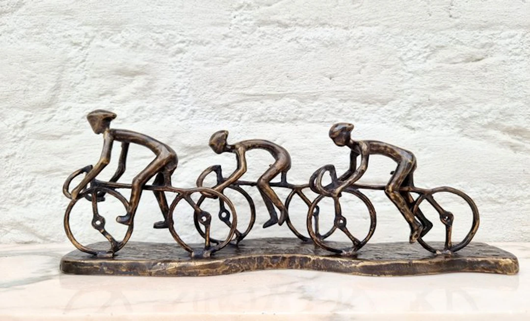 Figurine - Peleton wielrenners - Bronze