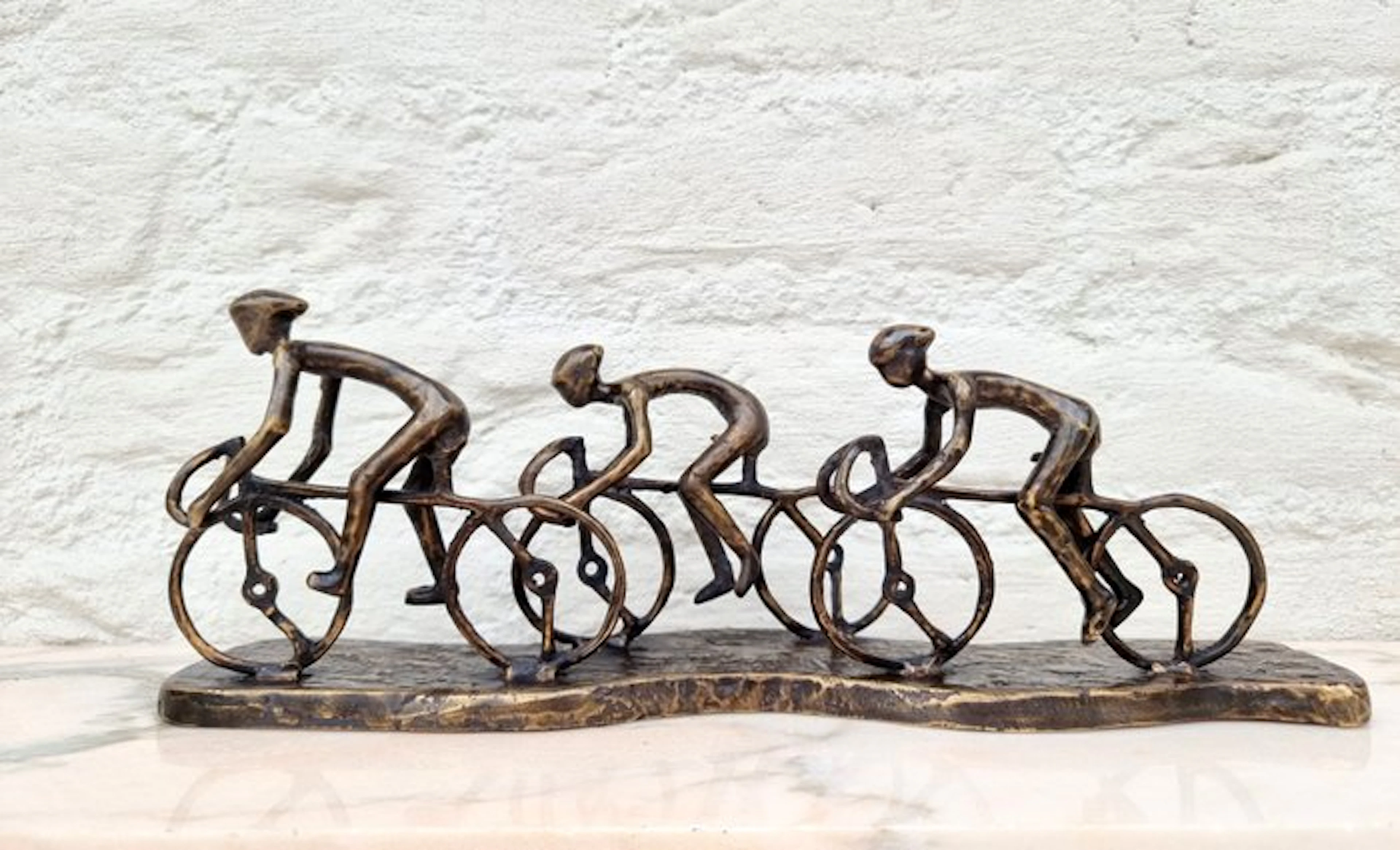 Figurine - Peleton wielrenners - Bronze