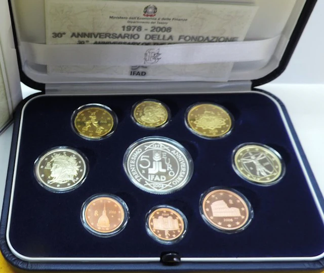 Italy. Proof Set 2008 (incl. 5 euro Silver "IFAD") (No reserve price)